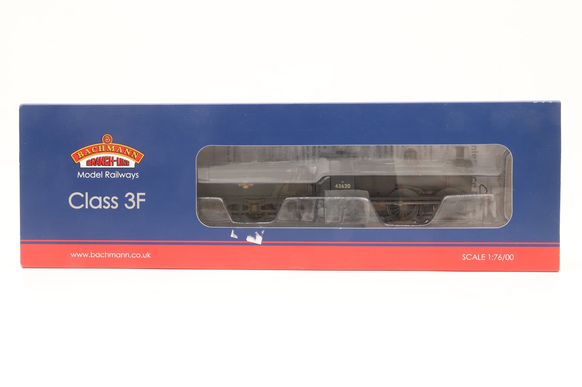 Bachmann OO 31-628DC Class 3F '43620' BR Black L/C Weathered DCC Fitted