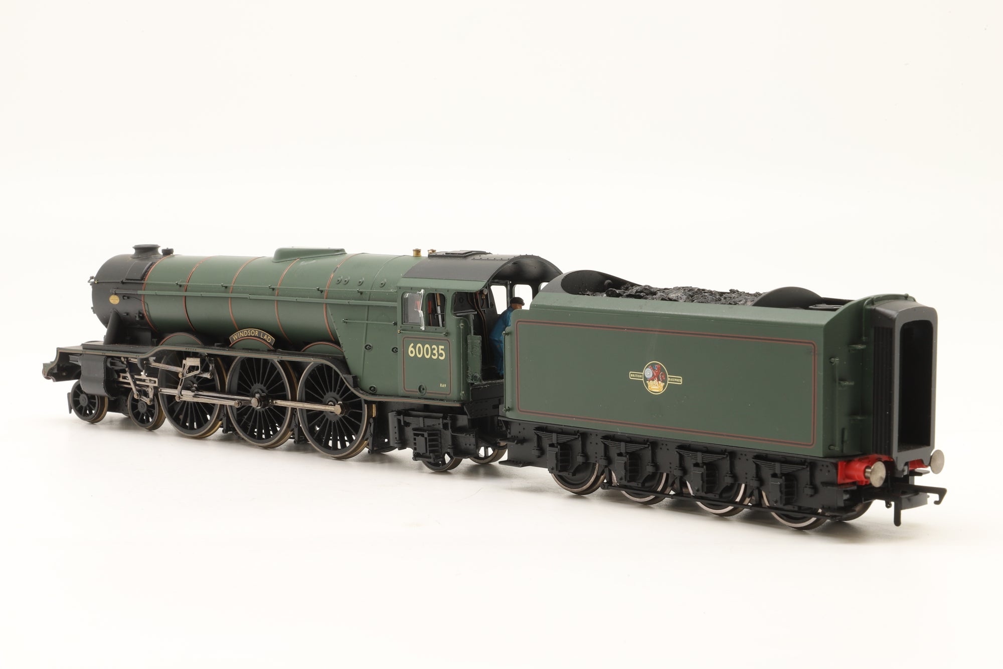 WORKSHOP Hornby OO R2341 Class A3 '60035' 'Windsor Lad' BR Lined Green E/C DCC Sound