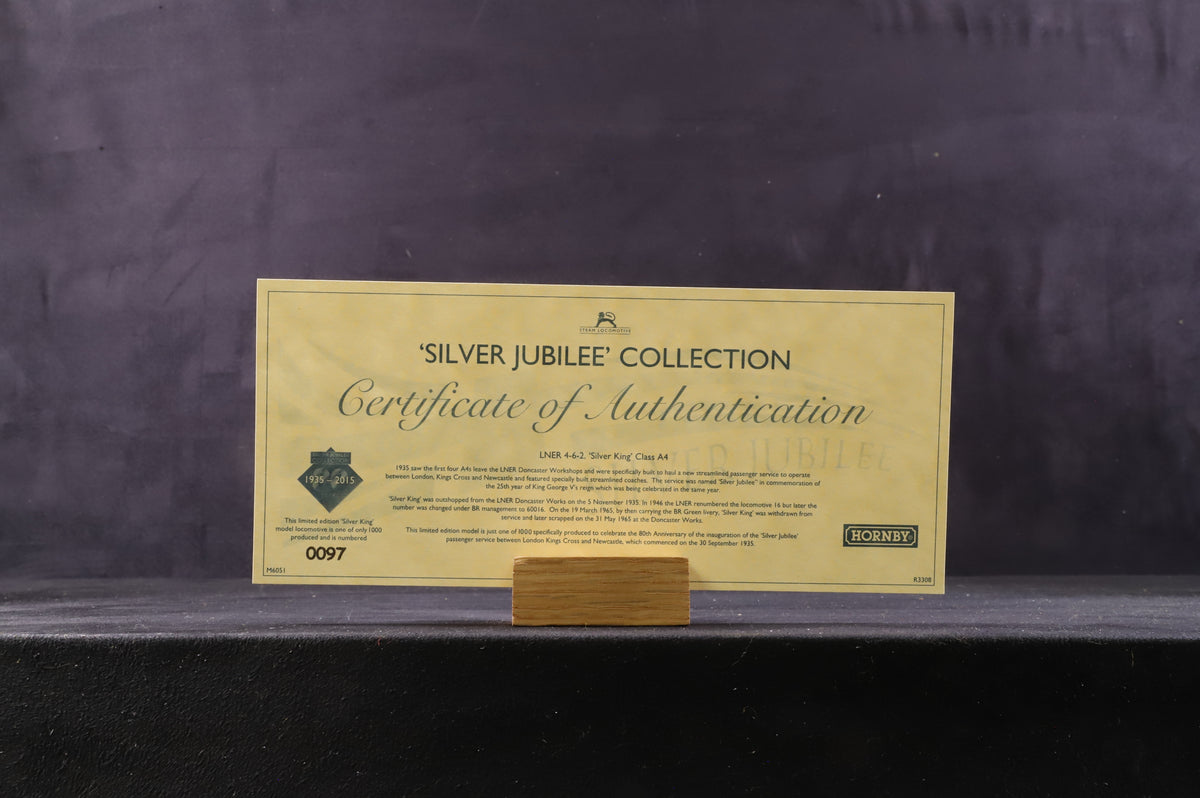 Hornby OO R3337 The Silver Jubilee Collection (4pcs), 80th Anniversary Ltd Ed. 97/1000