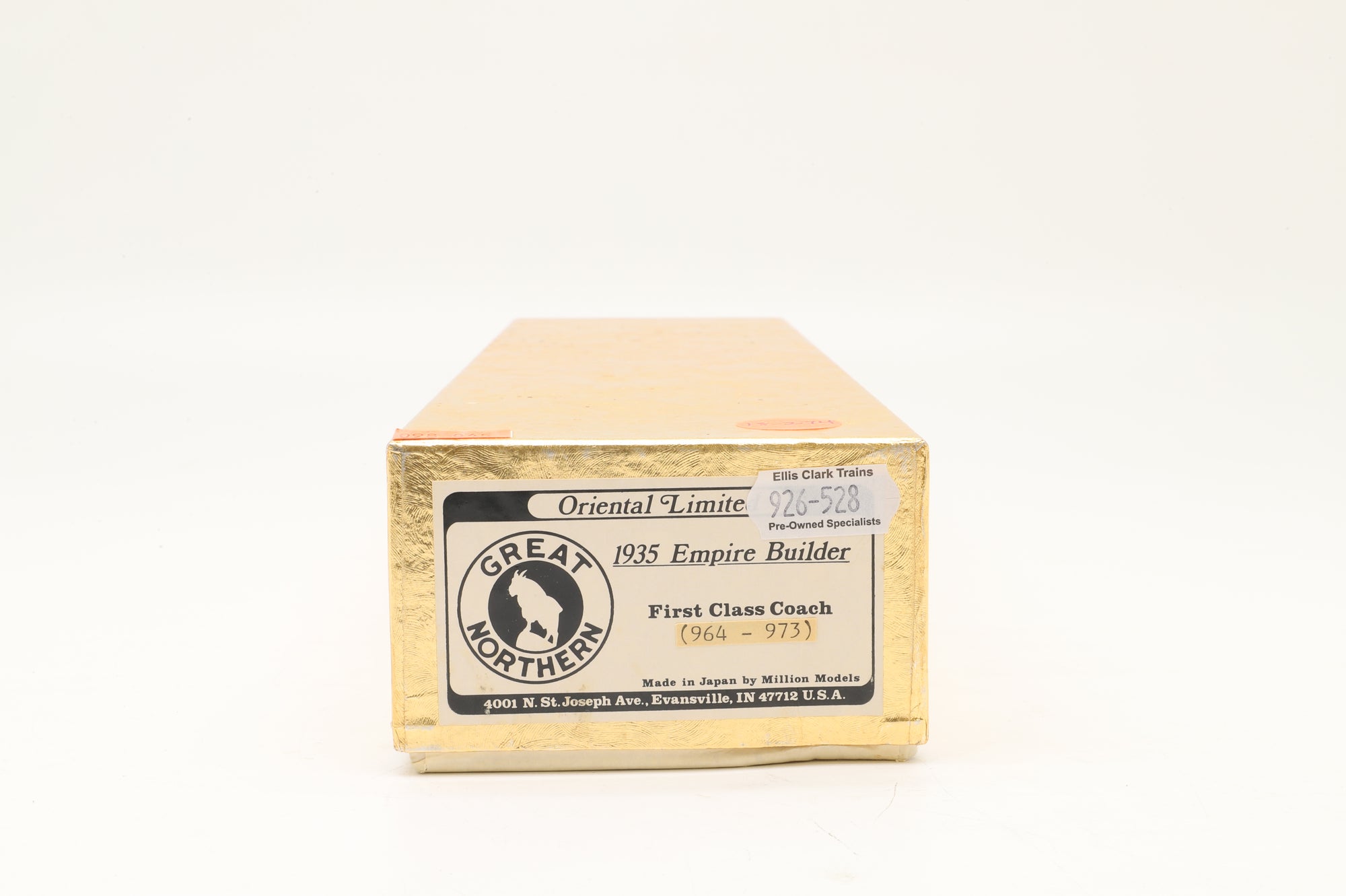 Oriental Limited HO Brass 1935 Empire Builder First Class Coach 964-973