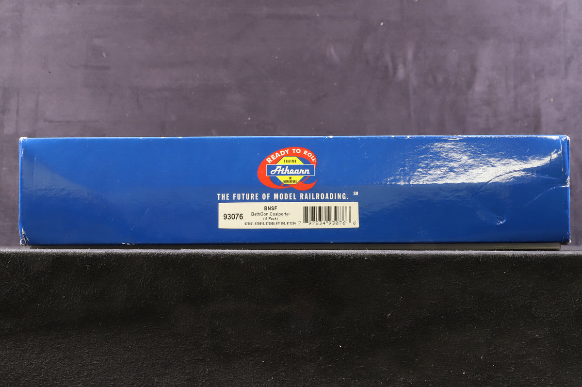 Athearn HO 93076 BNSF Pack Of 5 BethGon Coalporter Wagons