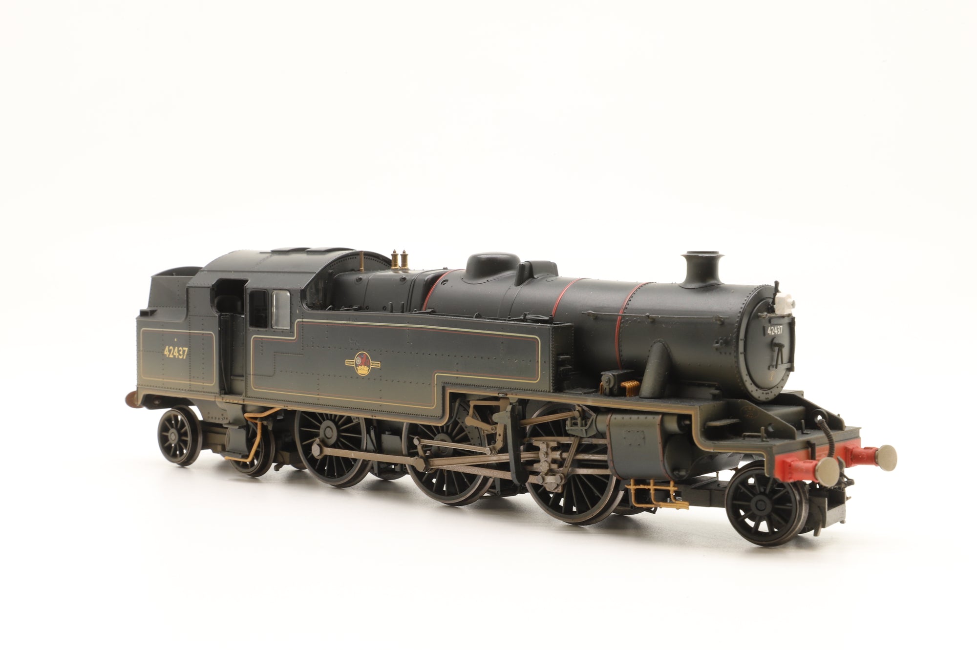 Hornby OO R2637X Stanier 4MT '42437' BR Black L/C Weathered DCC Sound