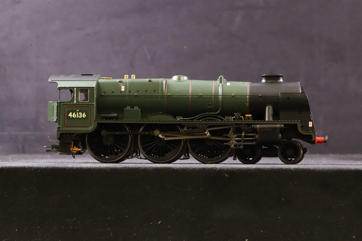 WORKSHOP Hornby OO R2630X Royal Scot Class 7P &#39;46136&#39; &#39;The Border Regiment&#39; BR Green L/C DCC Removed Renamed