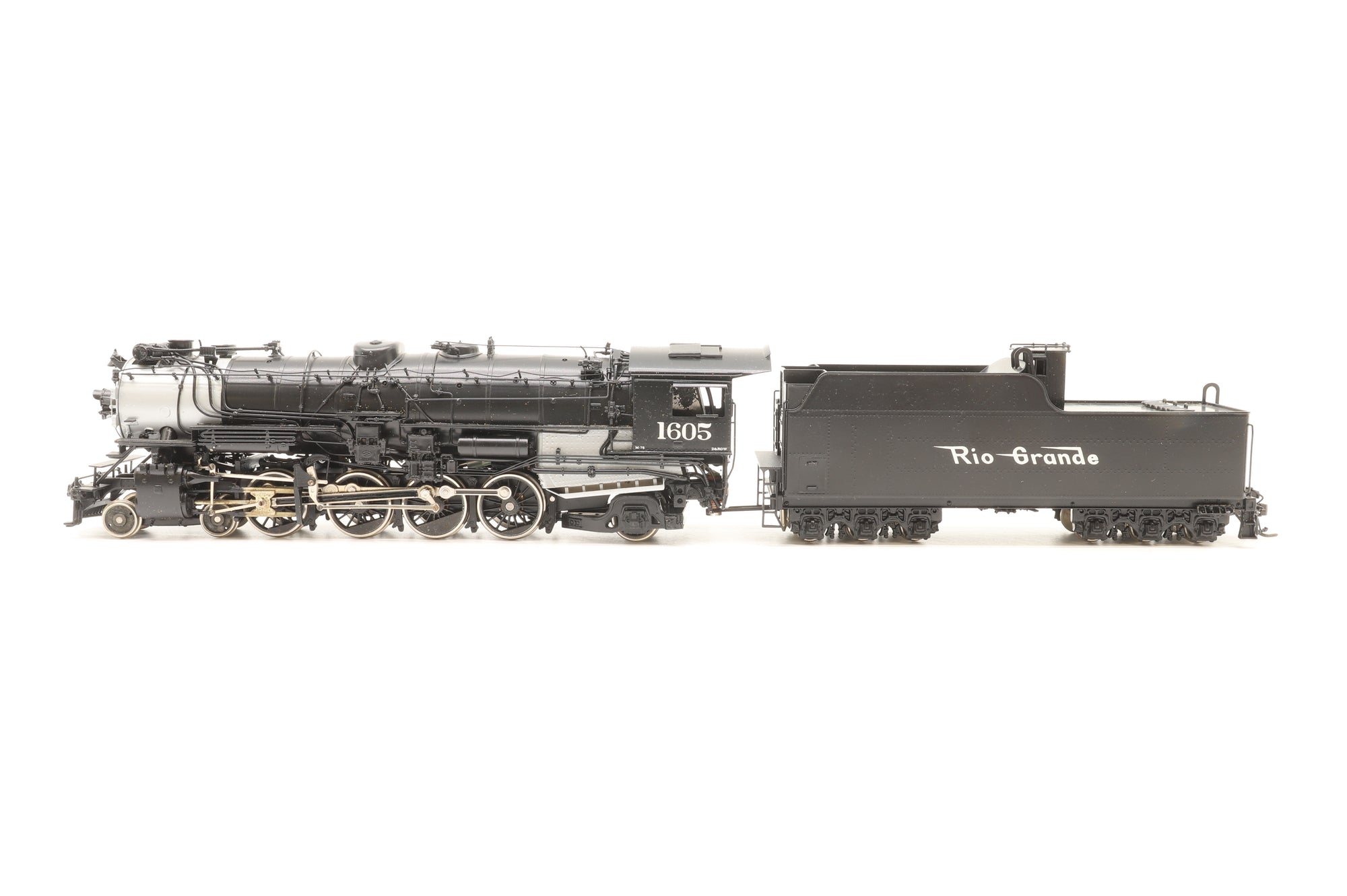 Tenshodo/ Pacific Fast Mail HO Brass 169 Denver & Rio Grande Western 4-8-2 M-75 Steam Locomotive Custom Painted