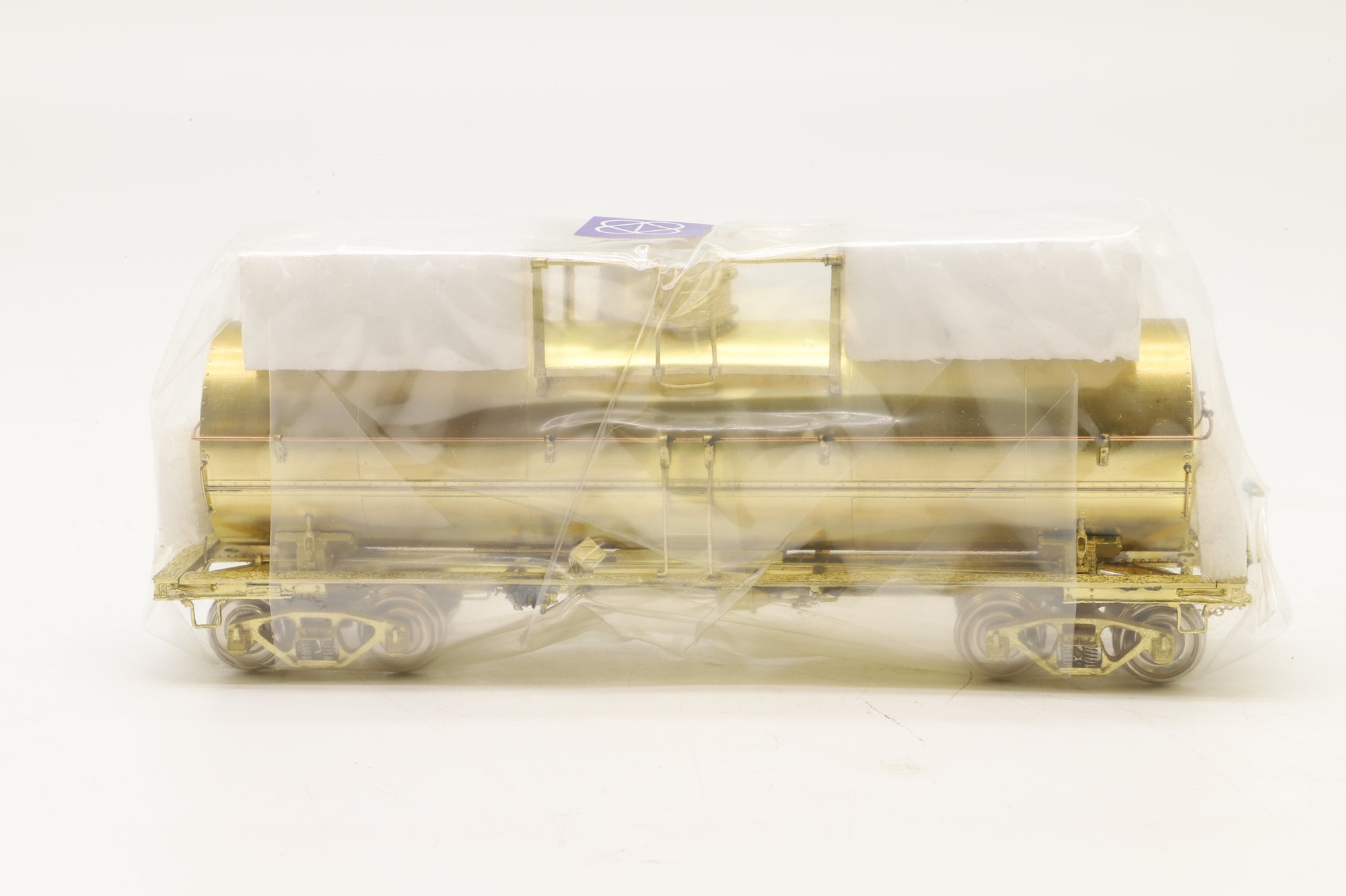 Overland Models/MS Models HO Brass OMI-3134 ACF Single Dome, Insulated, High Pressure Tank Car, Plain Brass