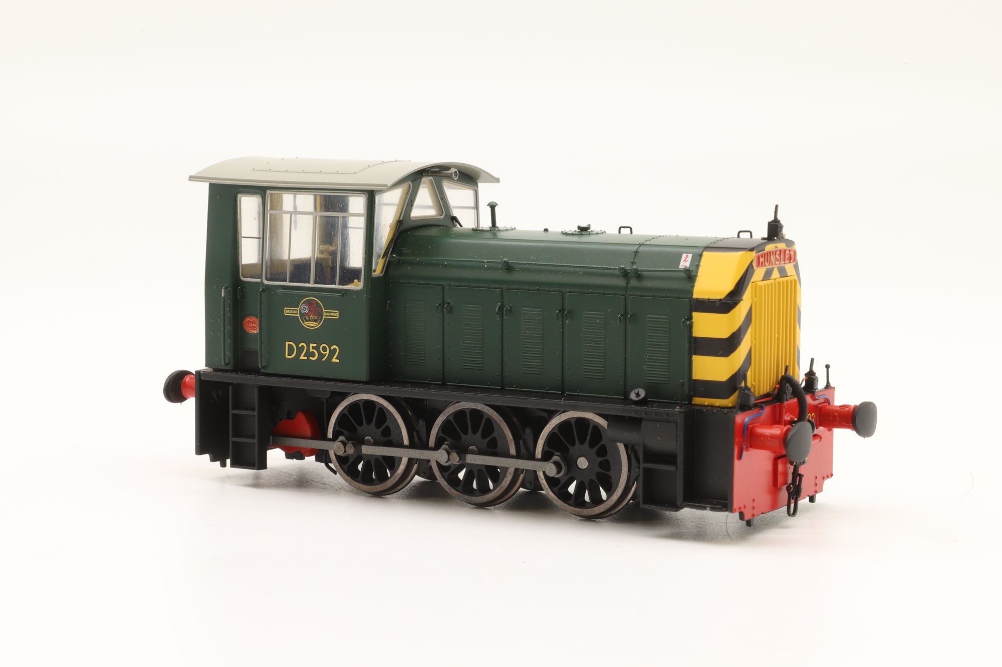 Heljan OO 2520 Class 05 'D2592' Diesel Shunter BR Green Wasp Stripes