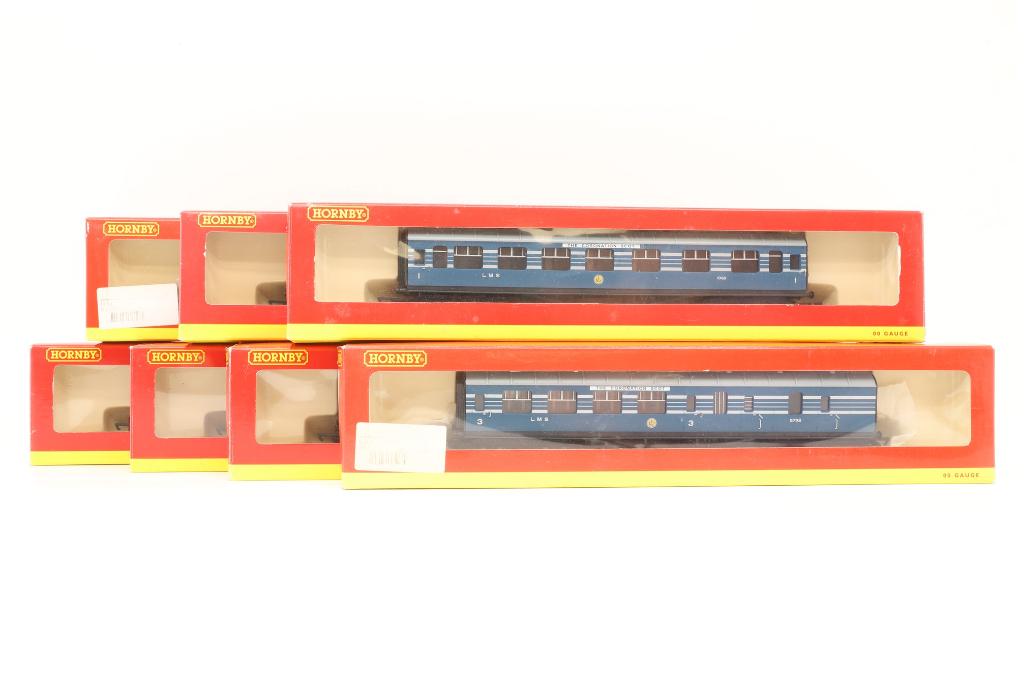 Hornby OO Rake of 7x LMS Coronation Coaches