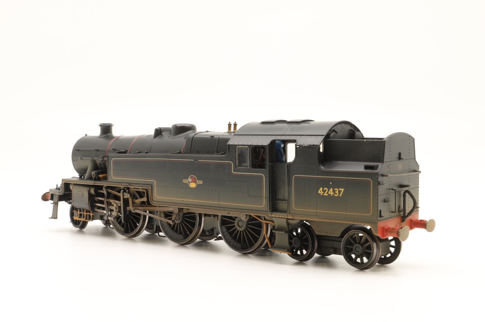Hornby OO R2637X Stanier 4MT '42437' BR Black L/C Weathered DCC Sound