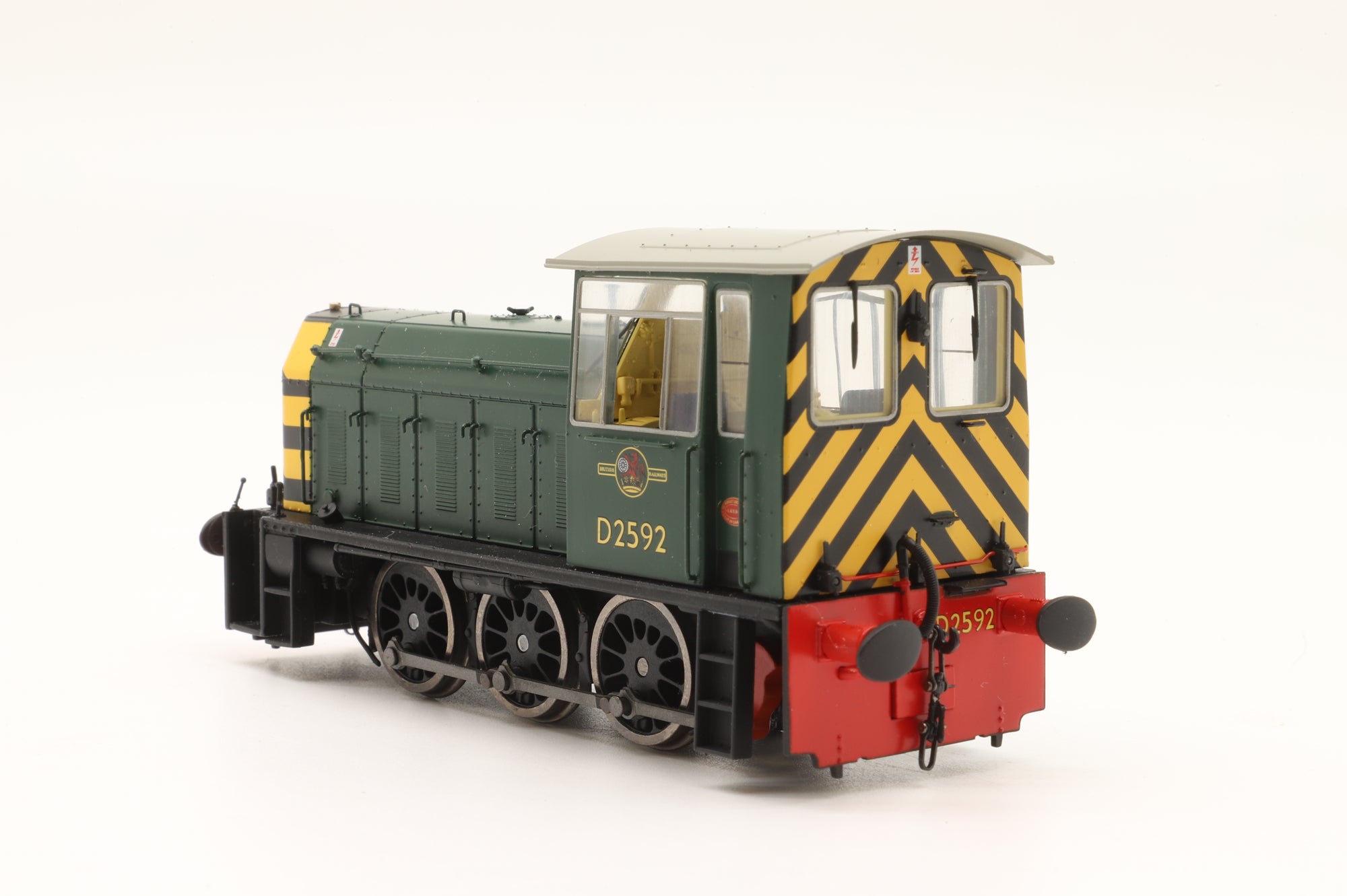 Heljan OO 2520 Class 05 'D2592' Diesel Shunter BR Green Wasp Stripes