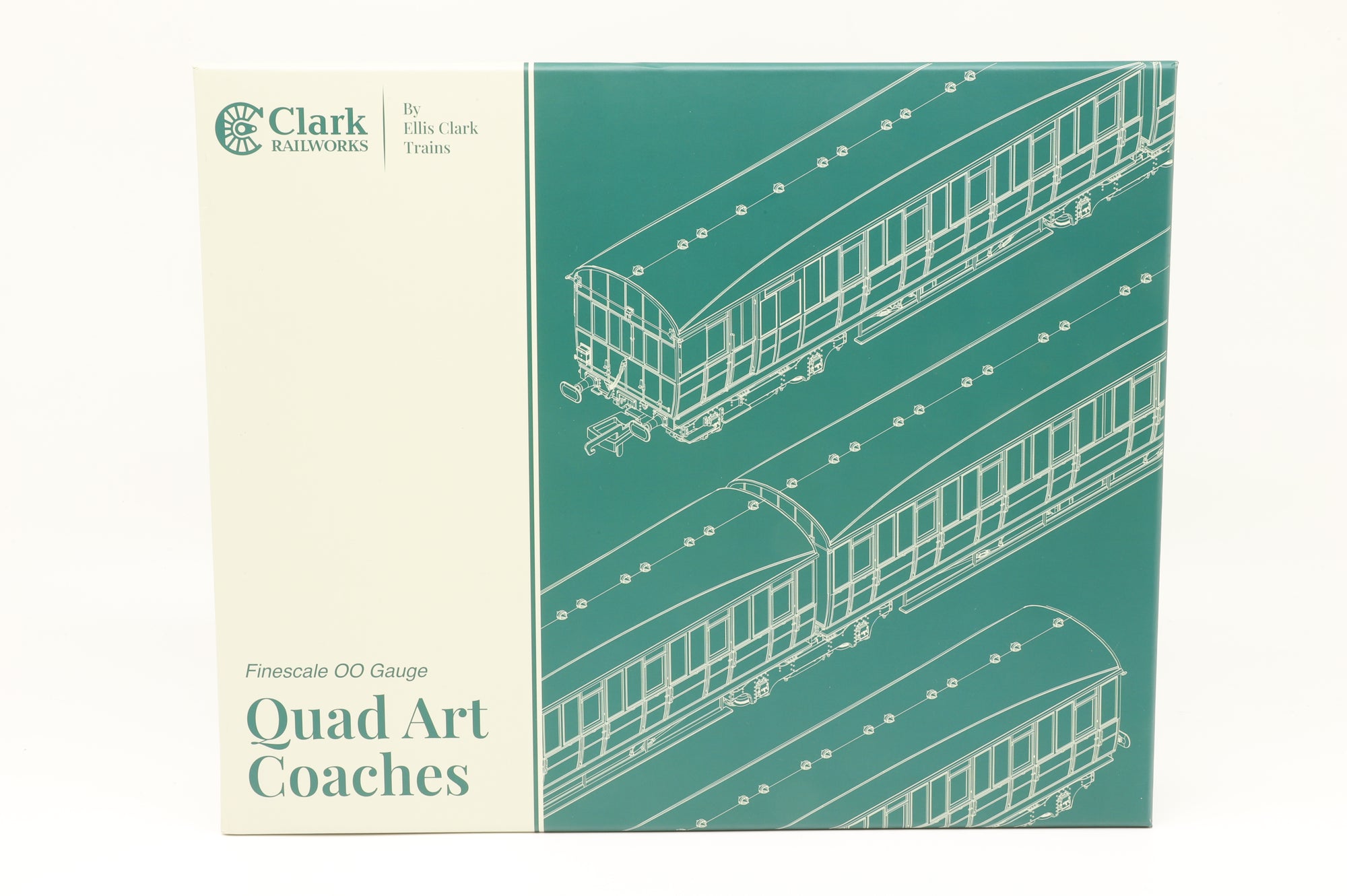 Clark RailWorks OO C2000A Quadart Coaches LNER Teak Set No.90A