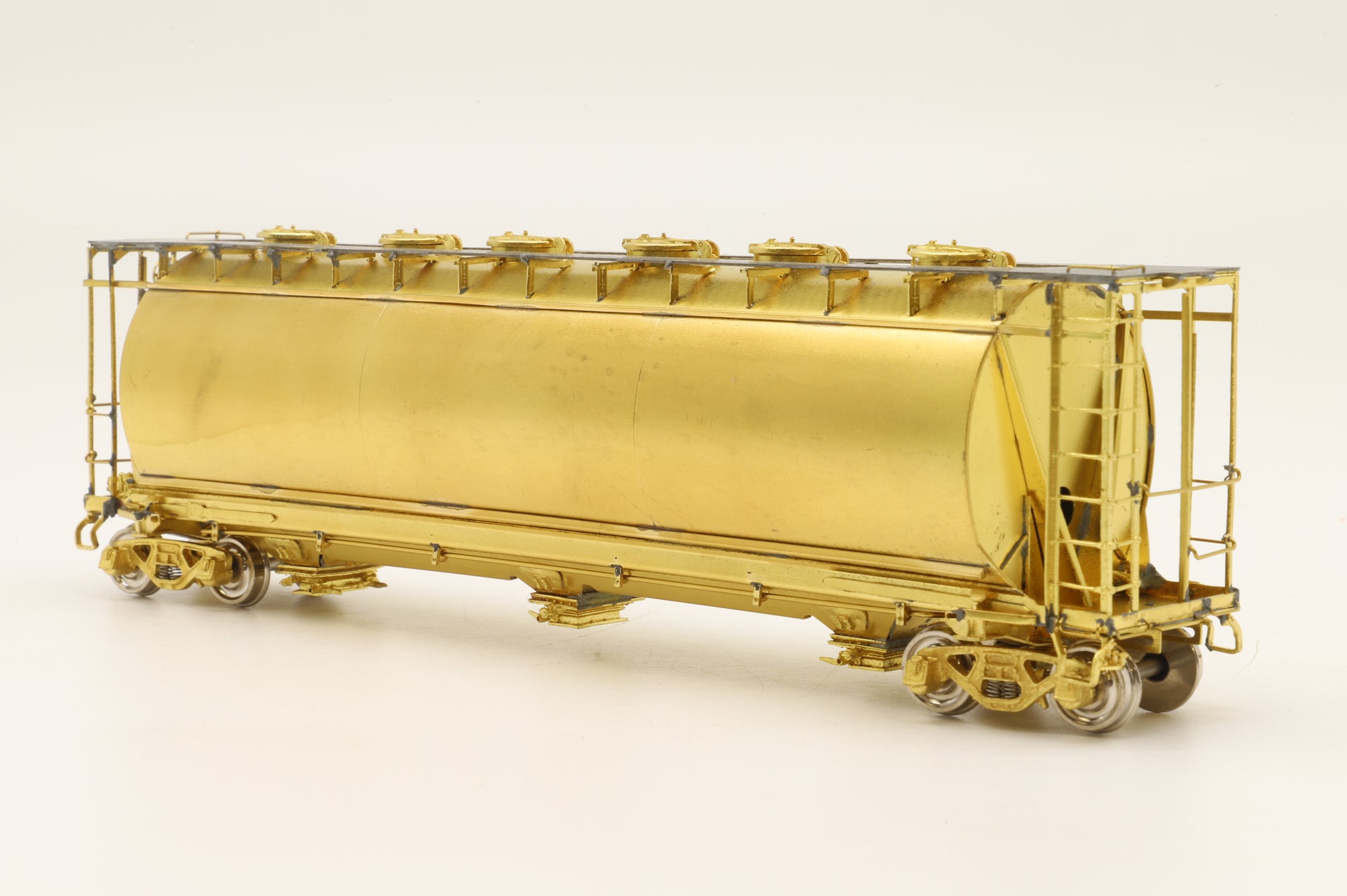 Overland Models HO Brass 3039 ACF Cylindrical Covered Hopper Unpainted
