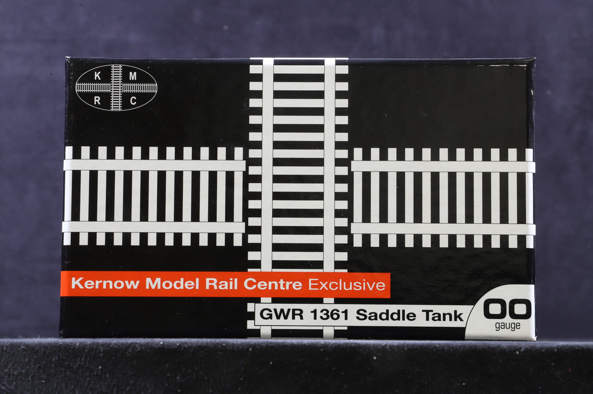KMRC OO K2205 GWR 1361 Saddle Tank 1365 in BR Black with Late Crests - Weathered