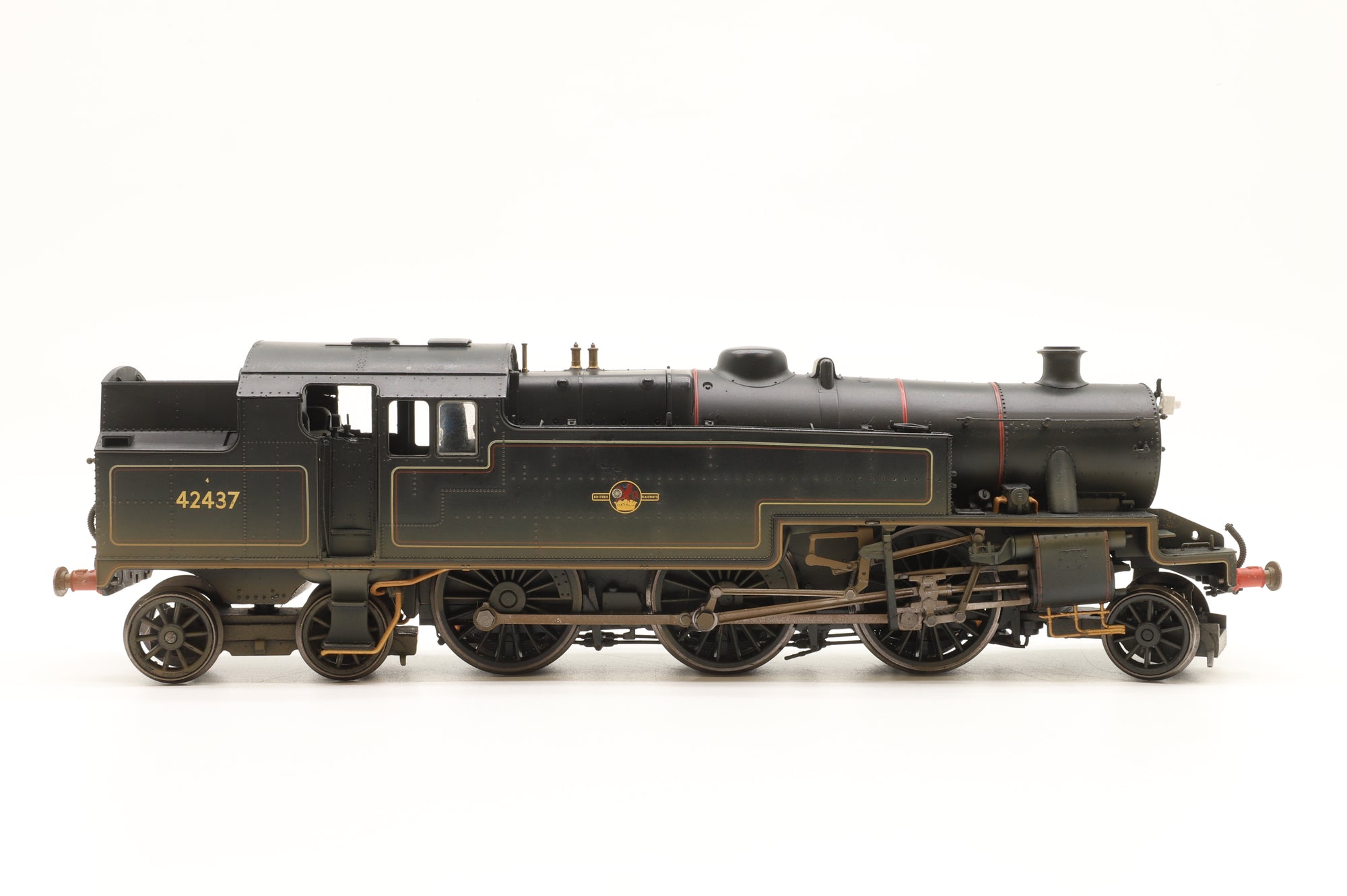 Hornby OO R2637X Stanier 4MT '42437' BR Black L/C Weathered DCC Sound