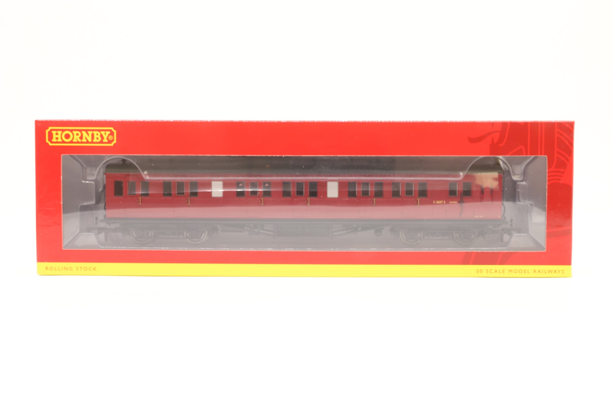 Hornby OO R4746A, 47A, 48A & 49A Rake of 4 BR Ex- LSWR Non-Corridor Coaches Crimson