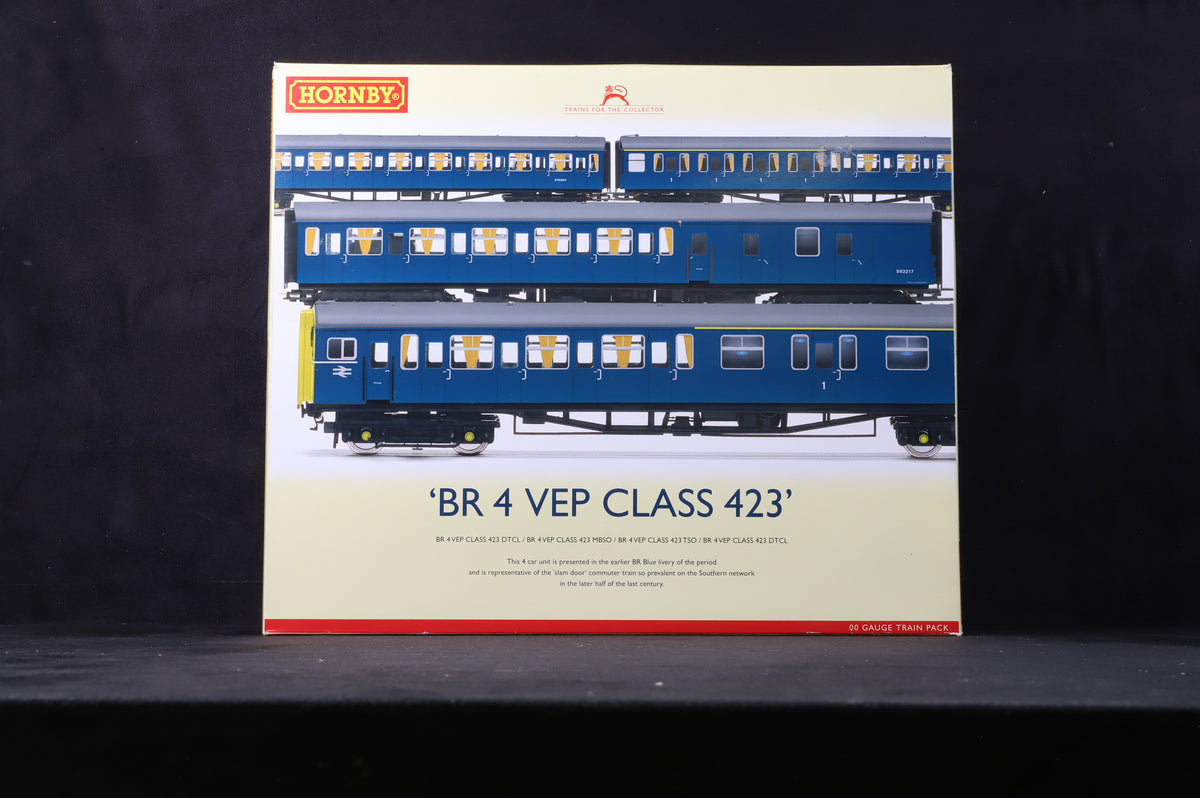 Hornby OO R2946X Class 423 BR 4 VEP Train Pack DCC Fitted