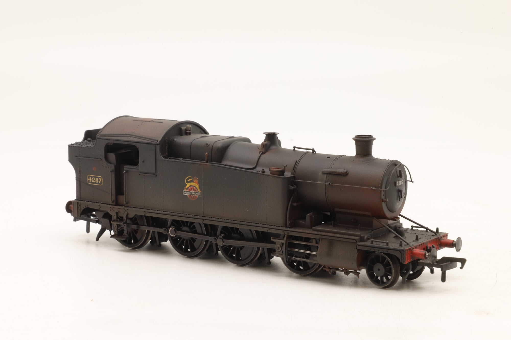 Hornby OO R3462 Class 42XX 4287 in BR Black w/ Early Crests – Weathered