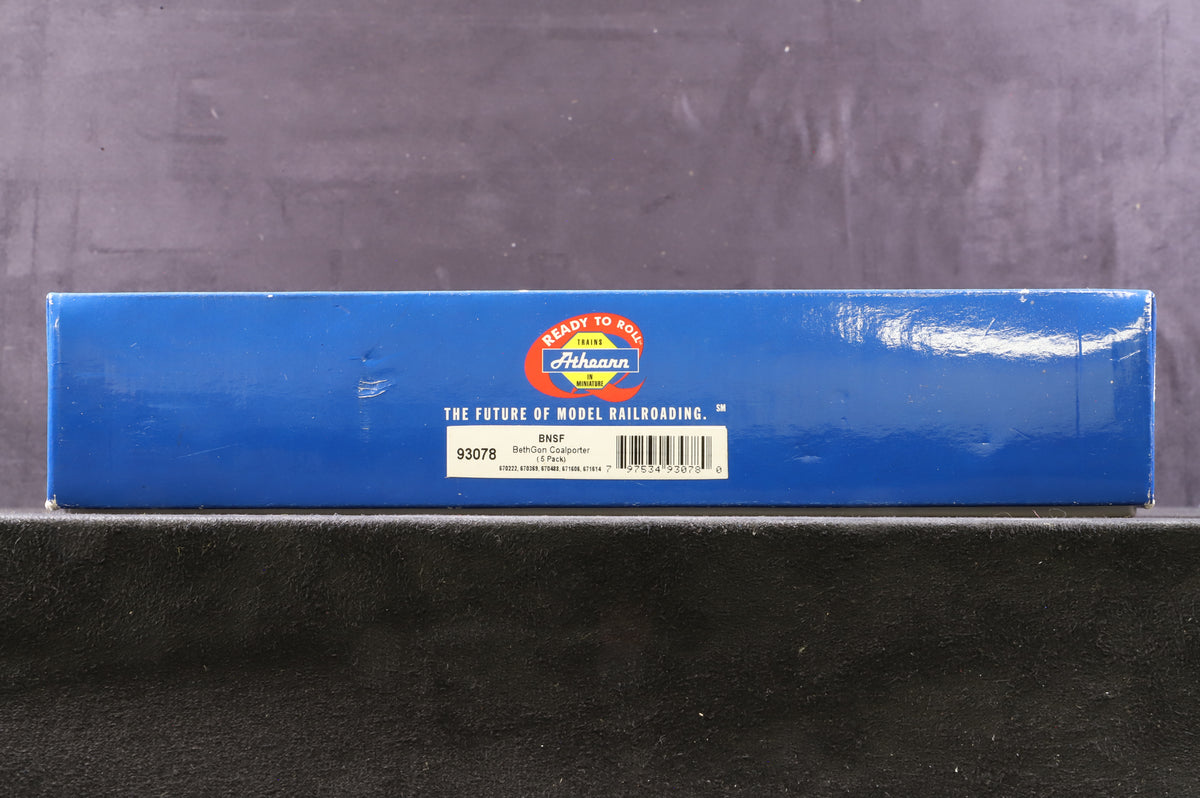 Athearn HO 93078 BNSF Pack Of 5 BethGon Coalporter Wagons