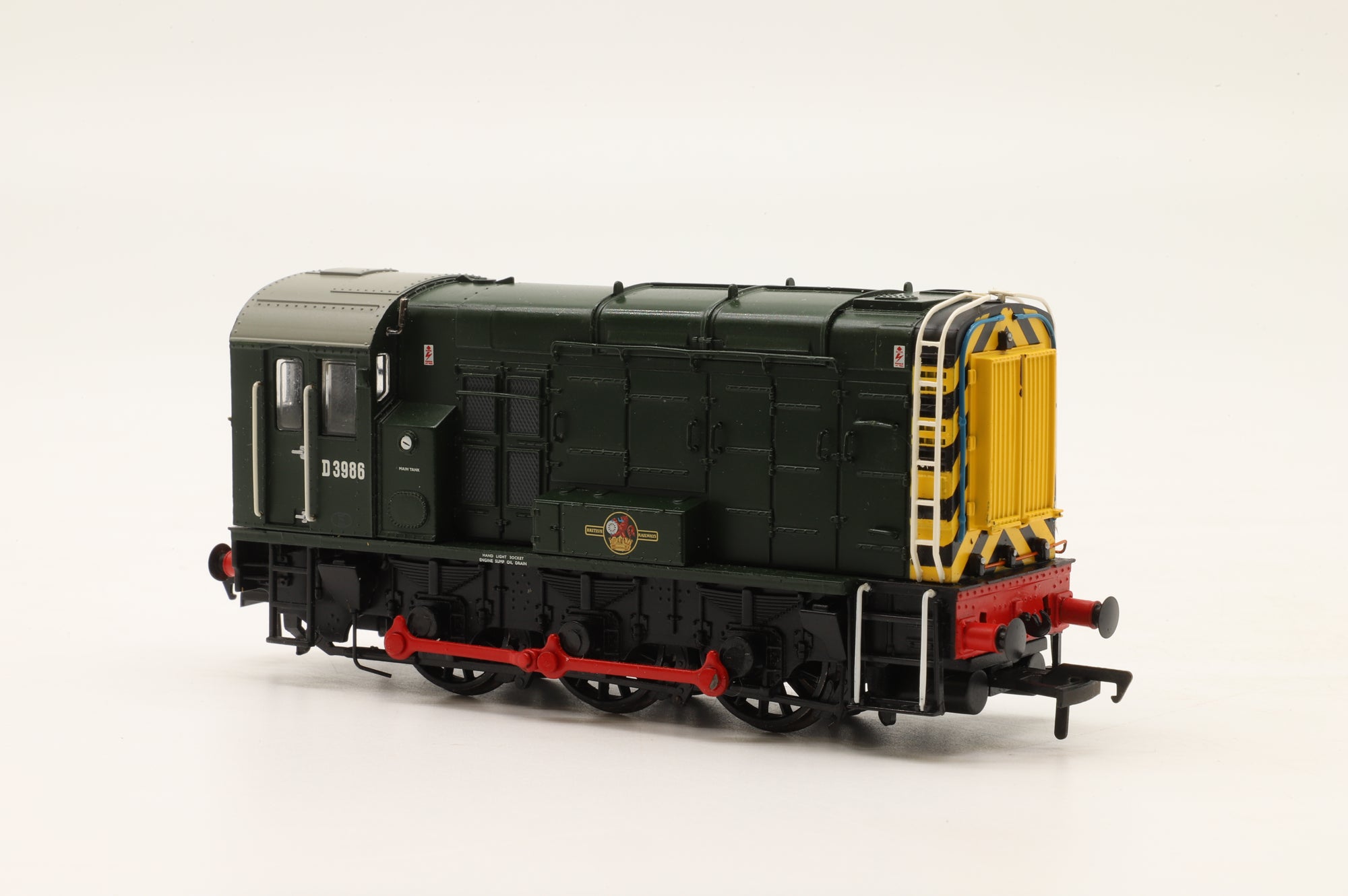 Bachmann OO 32-116A Class 08 Diesel Shunter 'D3986' BR Green With Wasp Stripes DCC Fitted