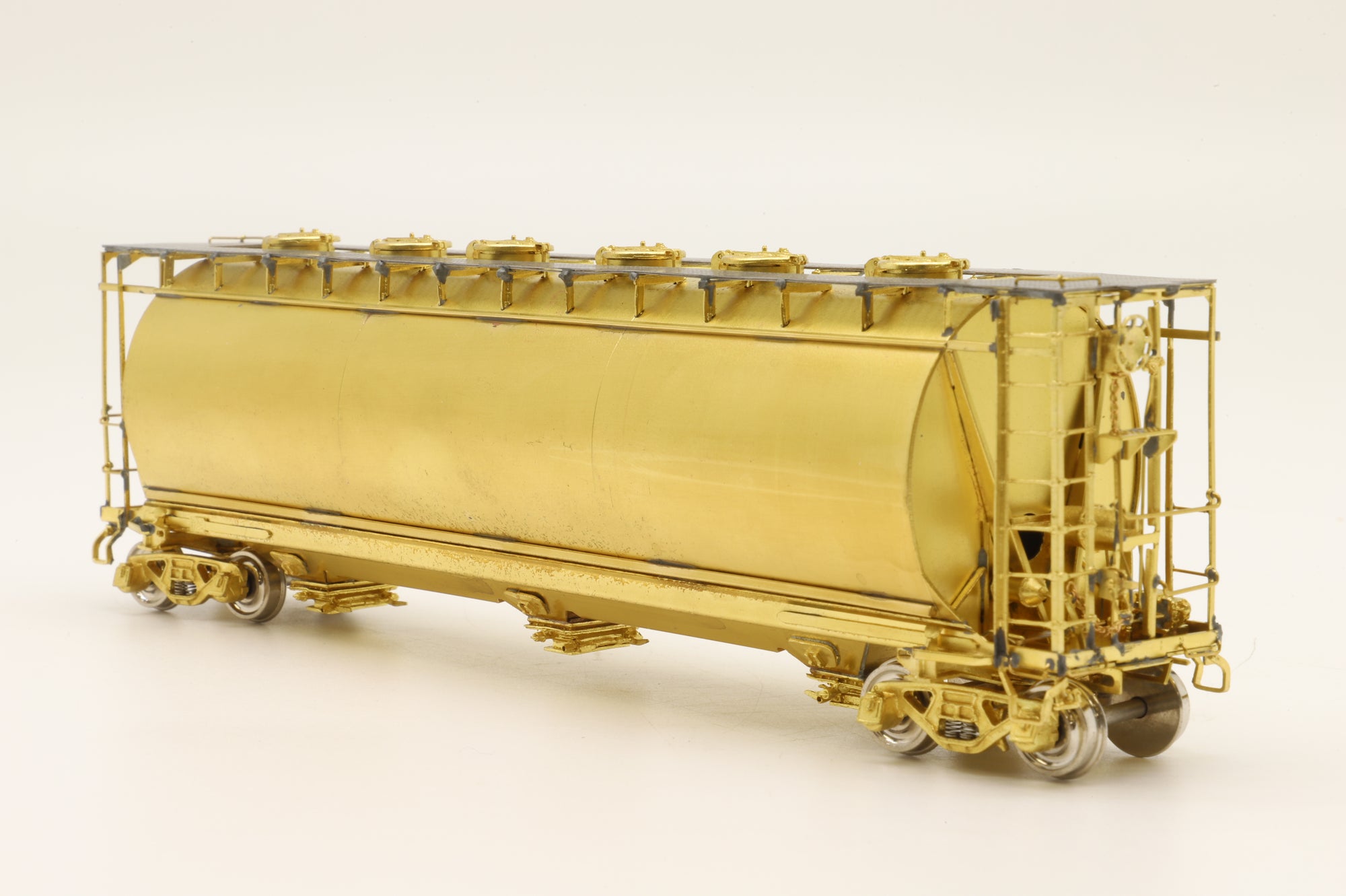 Overland Models HO Brass 3039 ACF Cylindrical Covered Hopper Unpainted