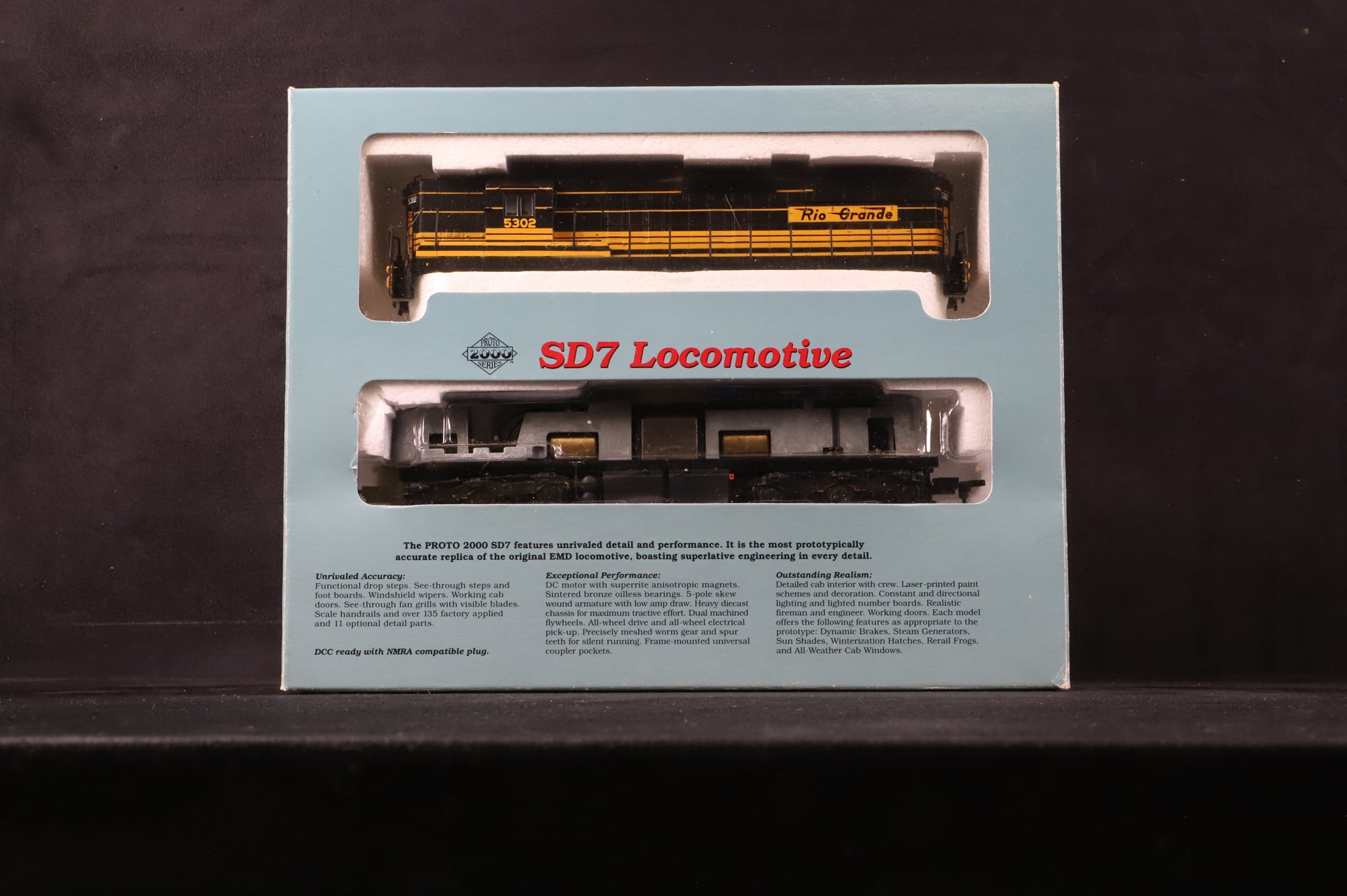 Proto 2000 HO 8012 SD7 '5302' Rio Grande