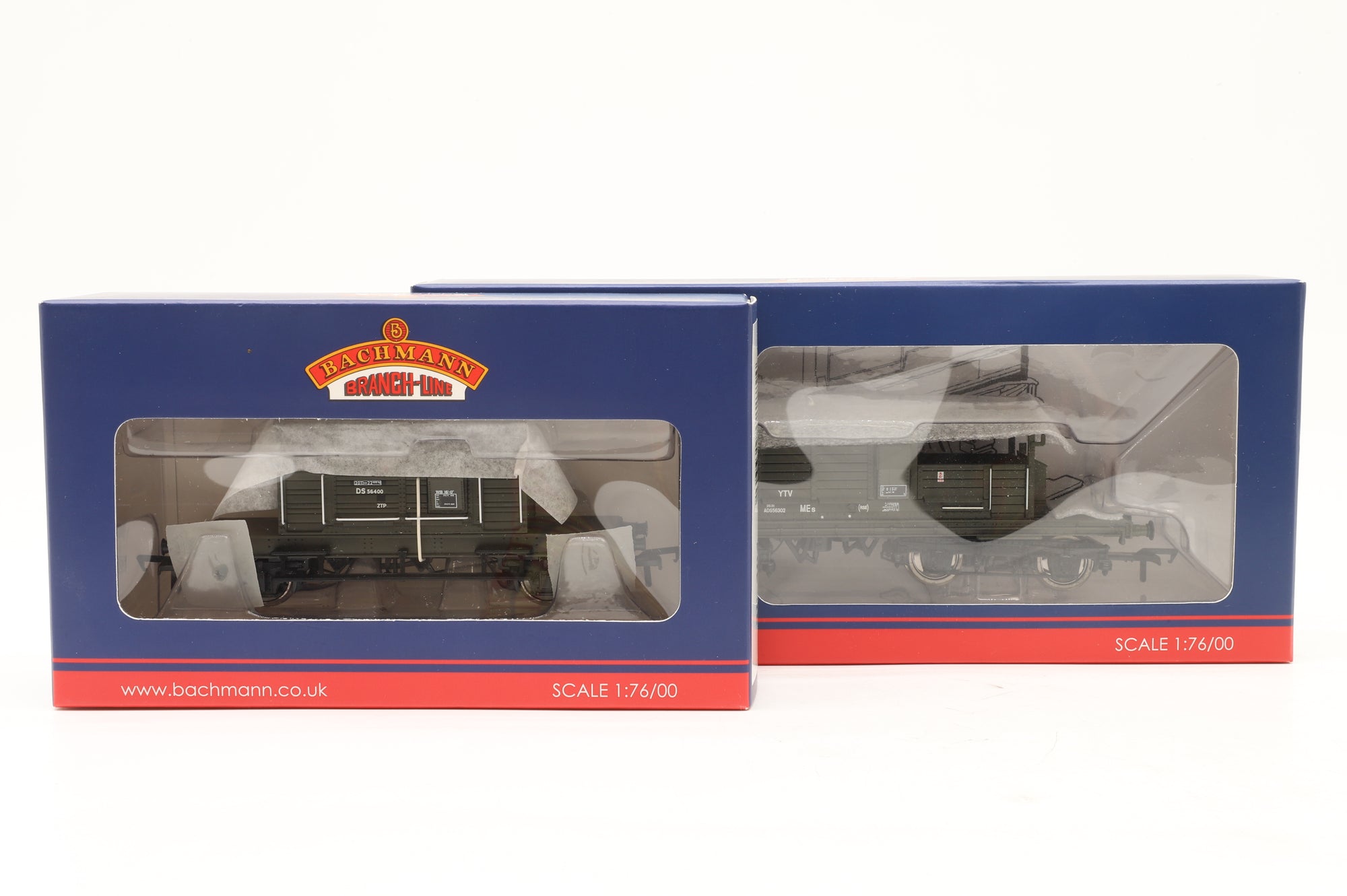 Bachmann OO Rake Of 9 Assorted Departmental Wagons Inc. 37-162 x2, 37-931 x2, 37-255, 38-404, 37-255, 33-826B & 37-356