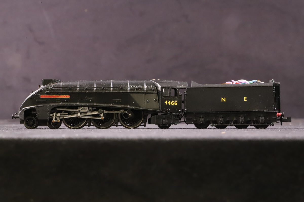 Dapol N Gauge A4 Class No.4466 &#39;Sir Ralph Wedgewood&#39; in LNER/&#39;NE&#39; Wartime Black - DCC Sound