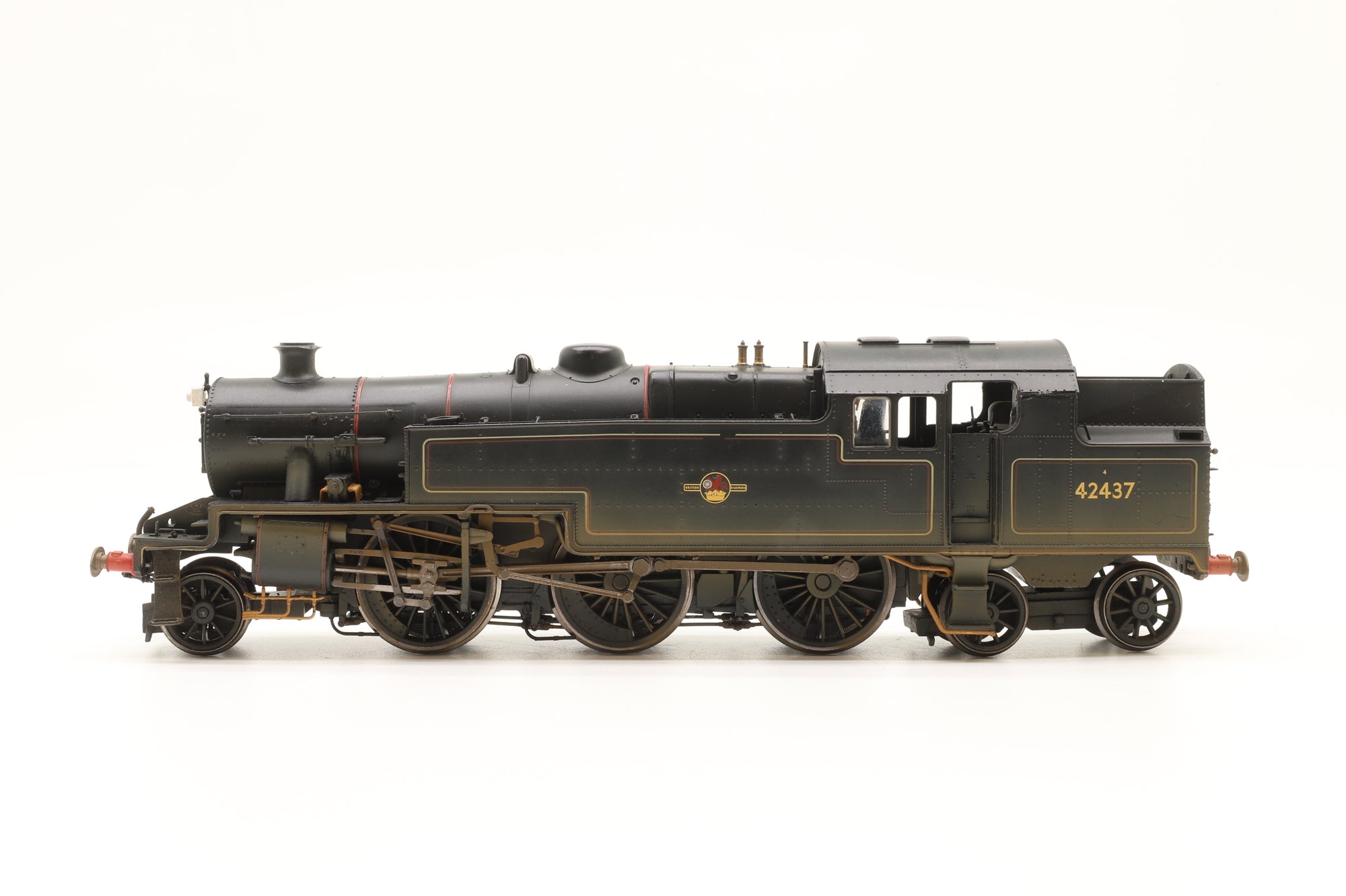 Hornby OO R2637X Stanier 4MT '42437' BR Black L/C Weathered DCC Sound