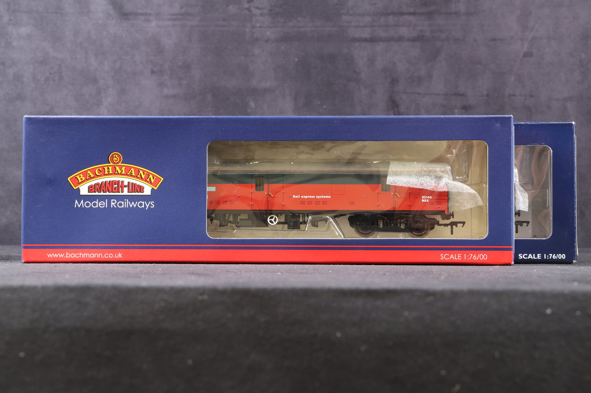 Bachmann OO 39-270A &amp; 39-270 Rake Of 2 BR MK1 GUVs Rail Express Systems