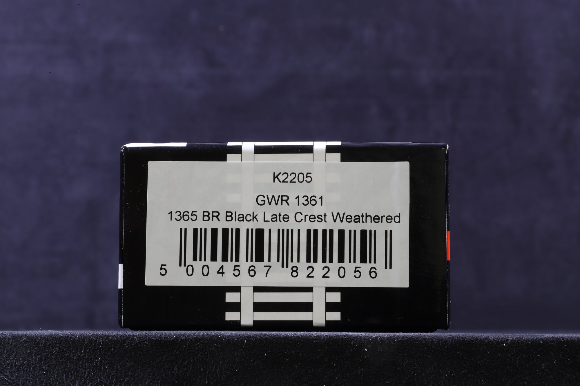 KMRC OO K2205 GWR 1361 Saddle Tank 1365 in BR Black with Late Crests - Weathered