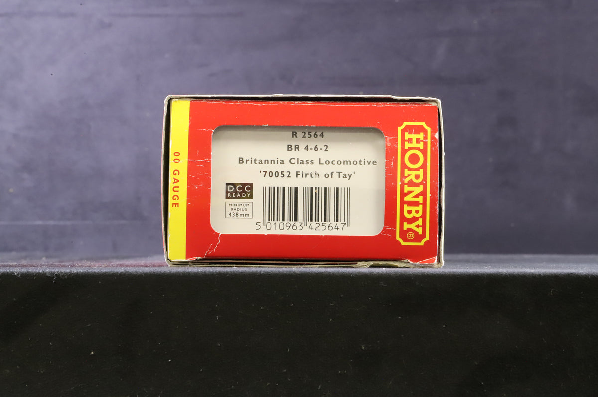 Hornby OO R2564 Britannia Class &#39;70052&#39; &#39;Firth Of Tay&#39; BR Lined Green L/C