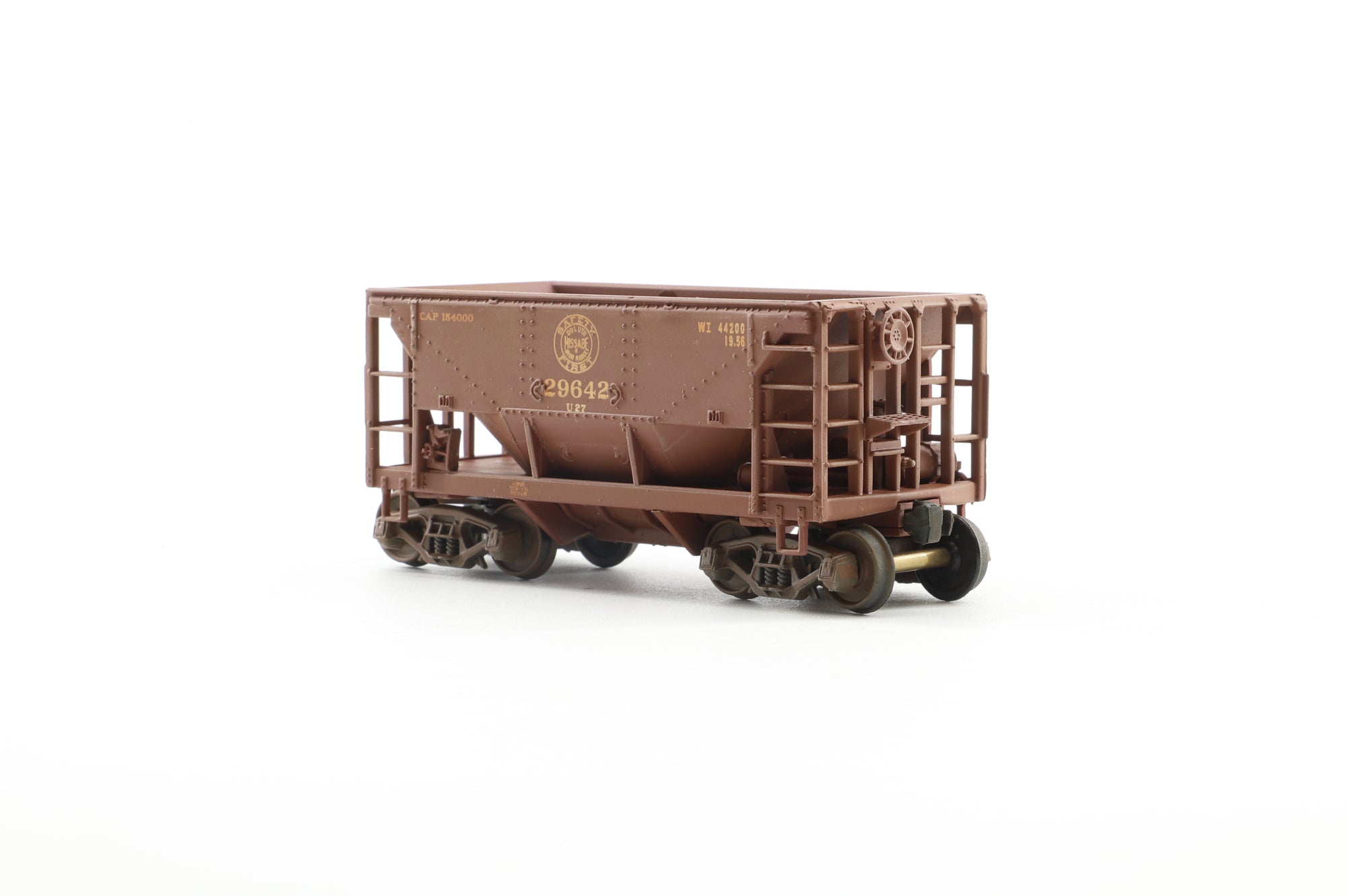 Walthers HO 932-4464 12-pack of Ore Cars in DMIR Brown - Pro-Customised/Weathered