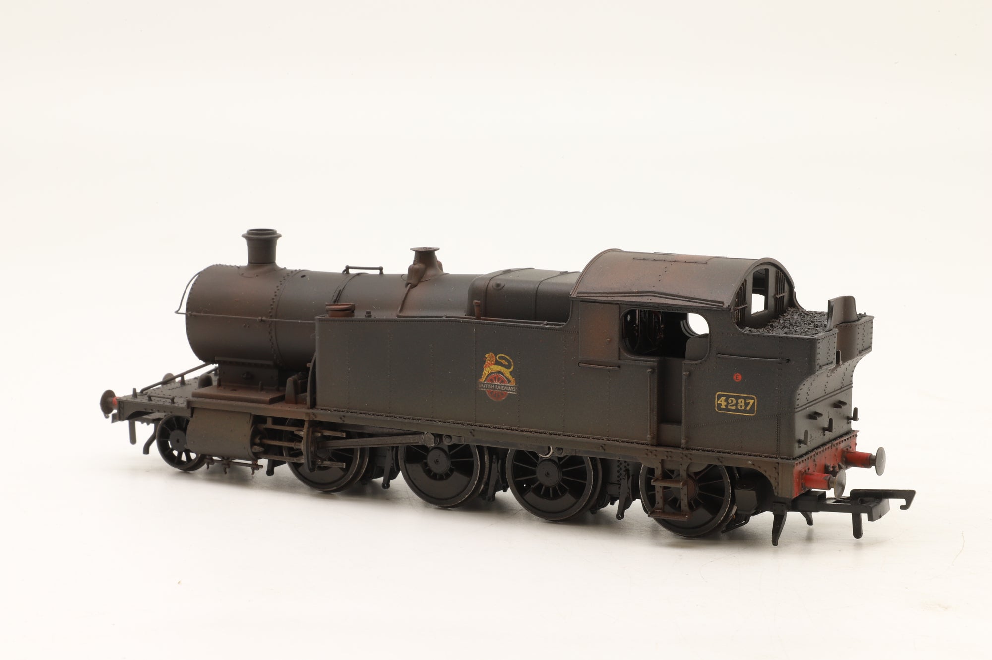 Hornby OO R3462 Class 42XX 4287 in BR Black w/ Early Crests – Weathered