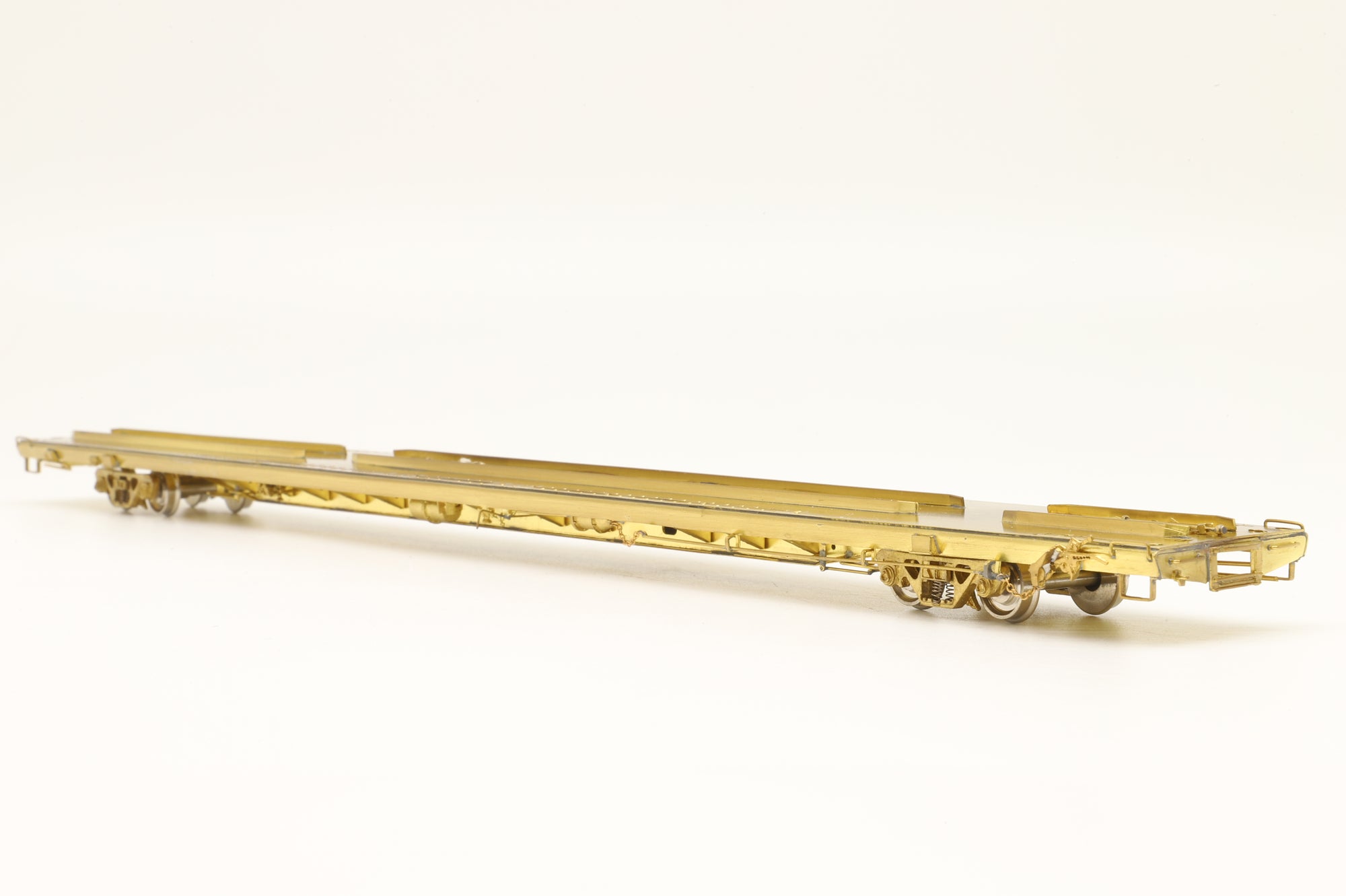 Overland Models/Ajin HO OMI-3025 TOFC Trailer Train Last Car 89'-4'' Main Central 105081, Unpainted Brass