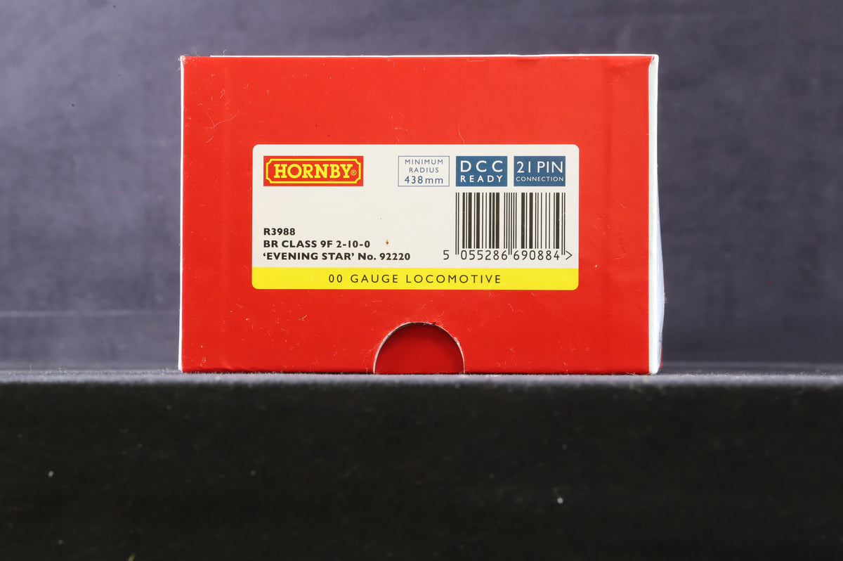 Hornby OO R3988 Class 9F &#39;92220&#39; &#39;Evening Star&#39; BR Lined Green L/C NRM