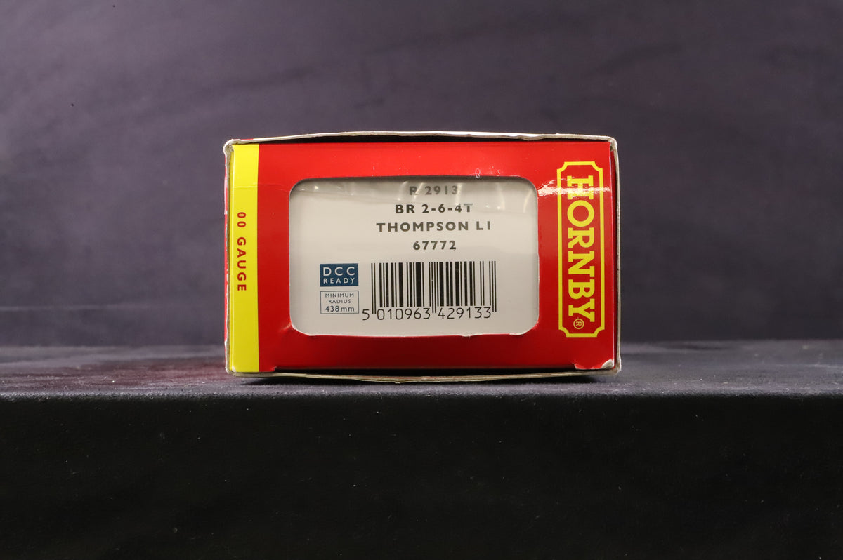 Hornby OO R2913 Thompson L1 &#39;67772&#39; BR Lined Black E/C
