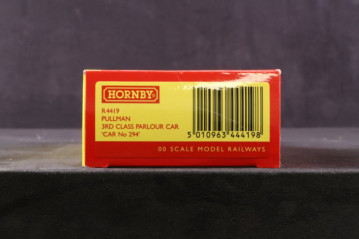 Hornby OO R4419 12 Wheel 3rd Class Parlour Pullman Car &#39;No. 294&#39;