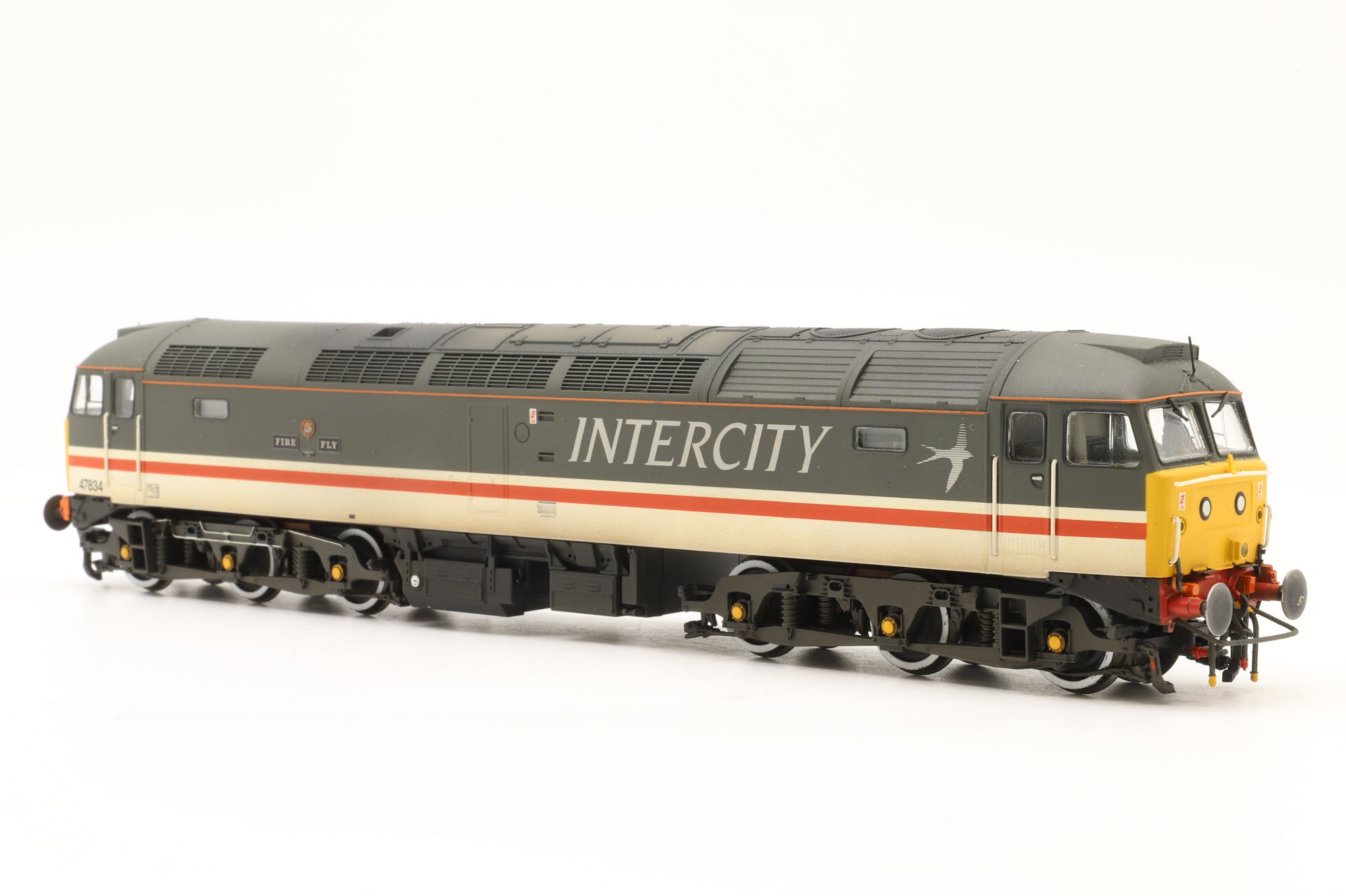 Bachmann OO 32-815 Class 47 Diesel '47834' 'Fire Fly' BR Intercity Swallow Weathered DCC Fitted