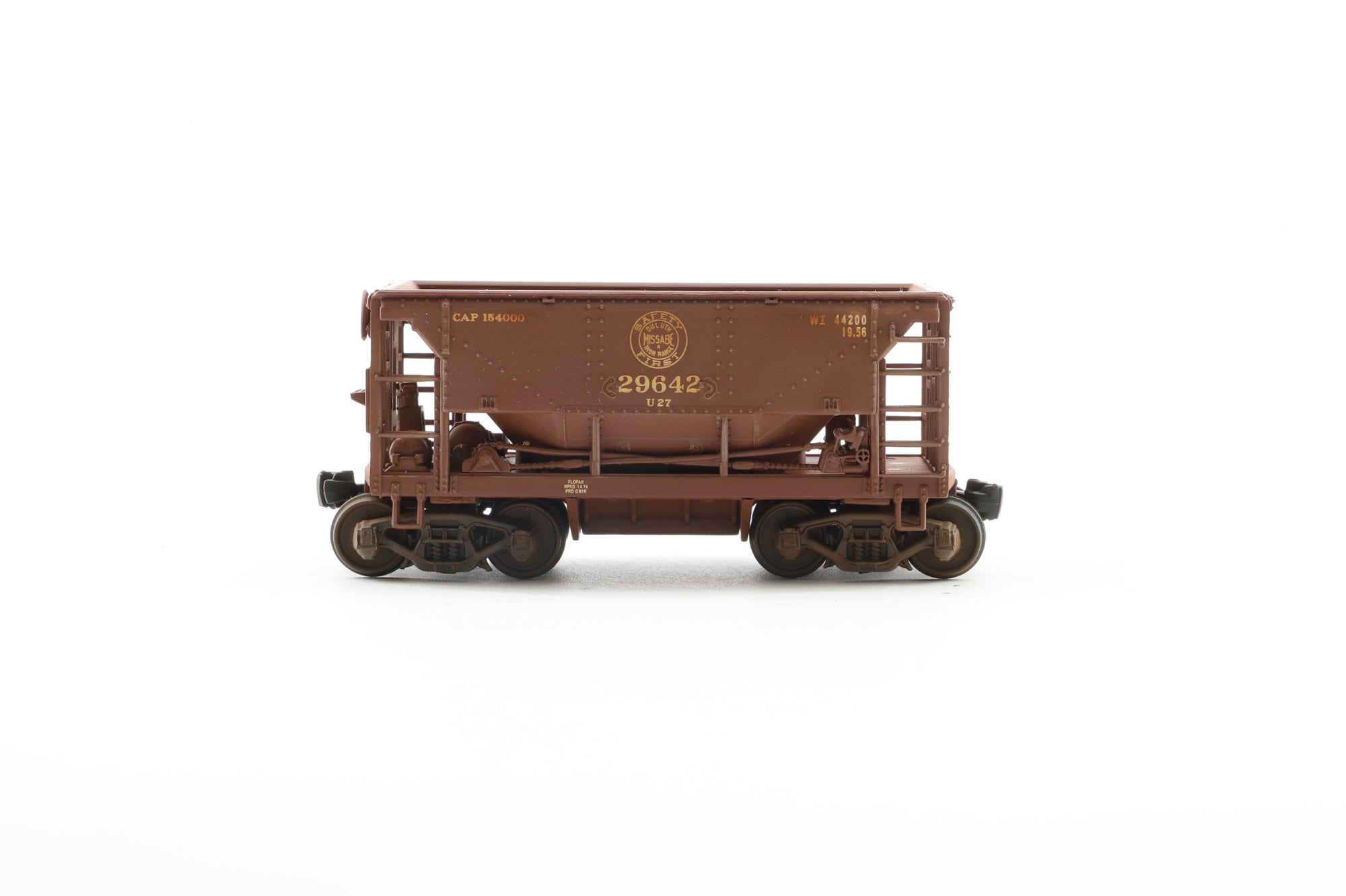 Walthers HO 932-4464 12-pack of Ore Cars in DMIR Brown - Pro-Customised/Weathered