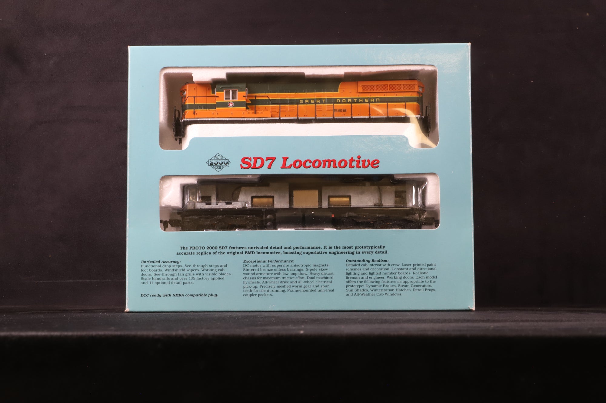 Proto 2000 HO 8014 SD7 '568' Great Northern