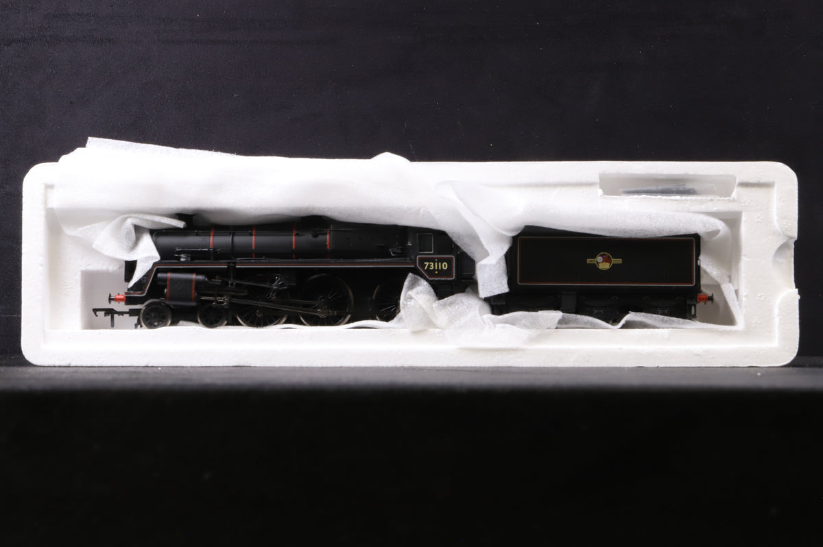 Bachmann OO 32-506 Standard Class 5MT &#39;73110&#39; &#39;The Red Knight&#39; BR Black Lined L/C BR1F Tender