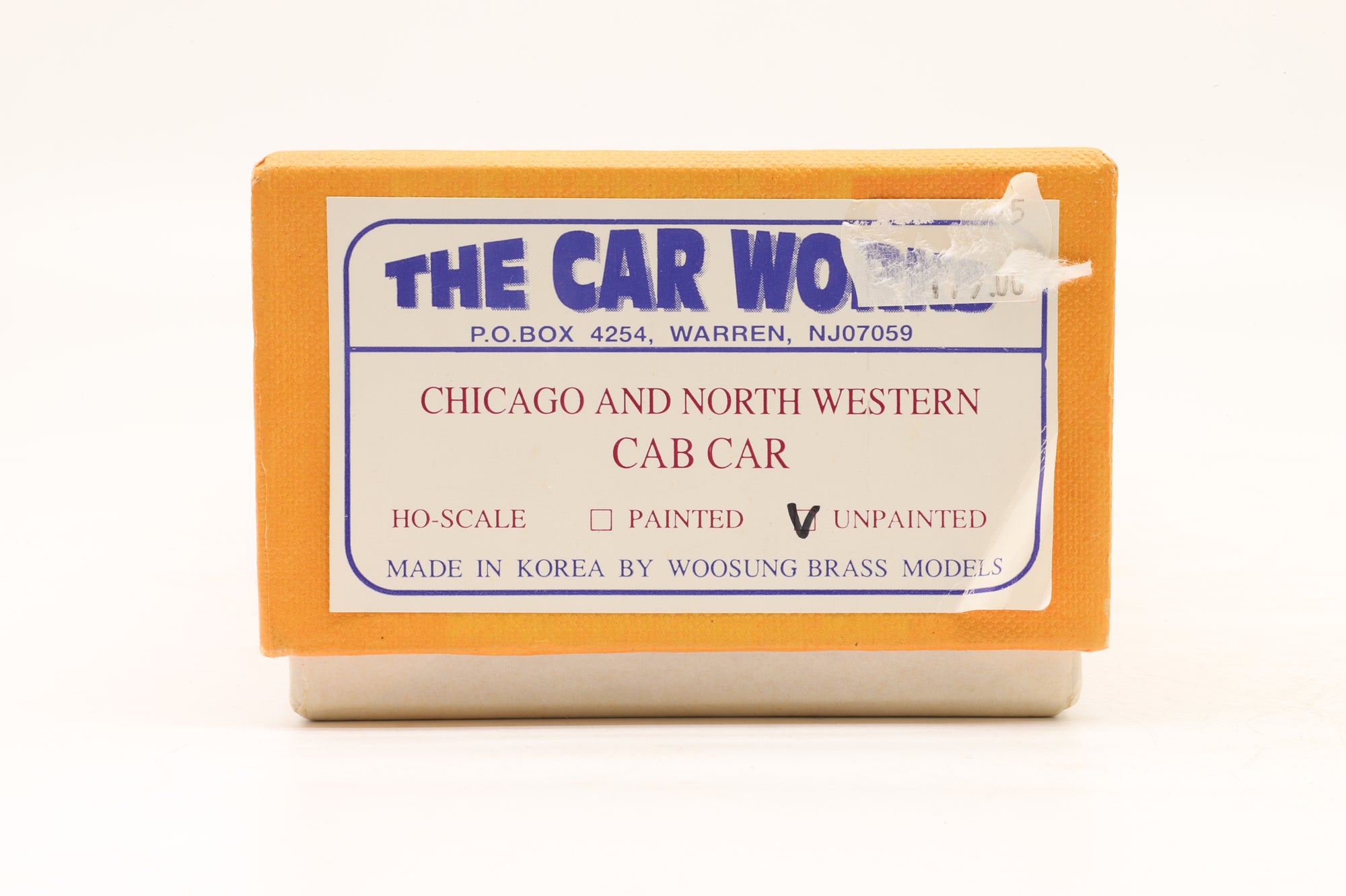 The Car Works HO Brass Chicago & North Western Cab Car Unpainted Brass