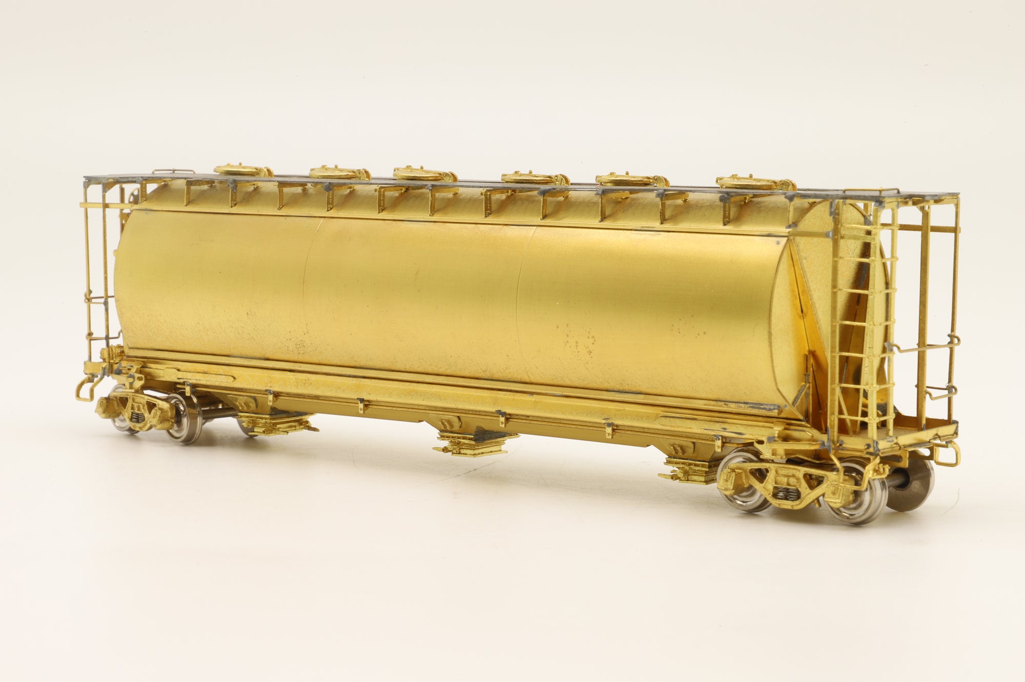 Overland Models HO Brass 3039 ACF Cylindrical Covered Hopper Unpainted