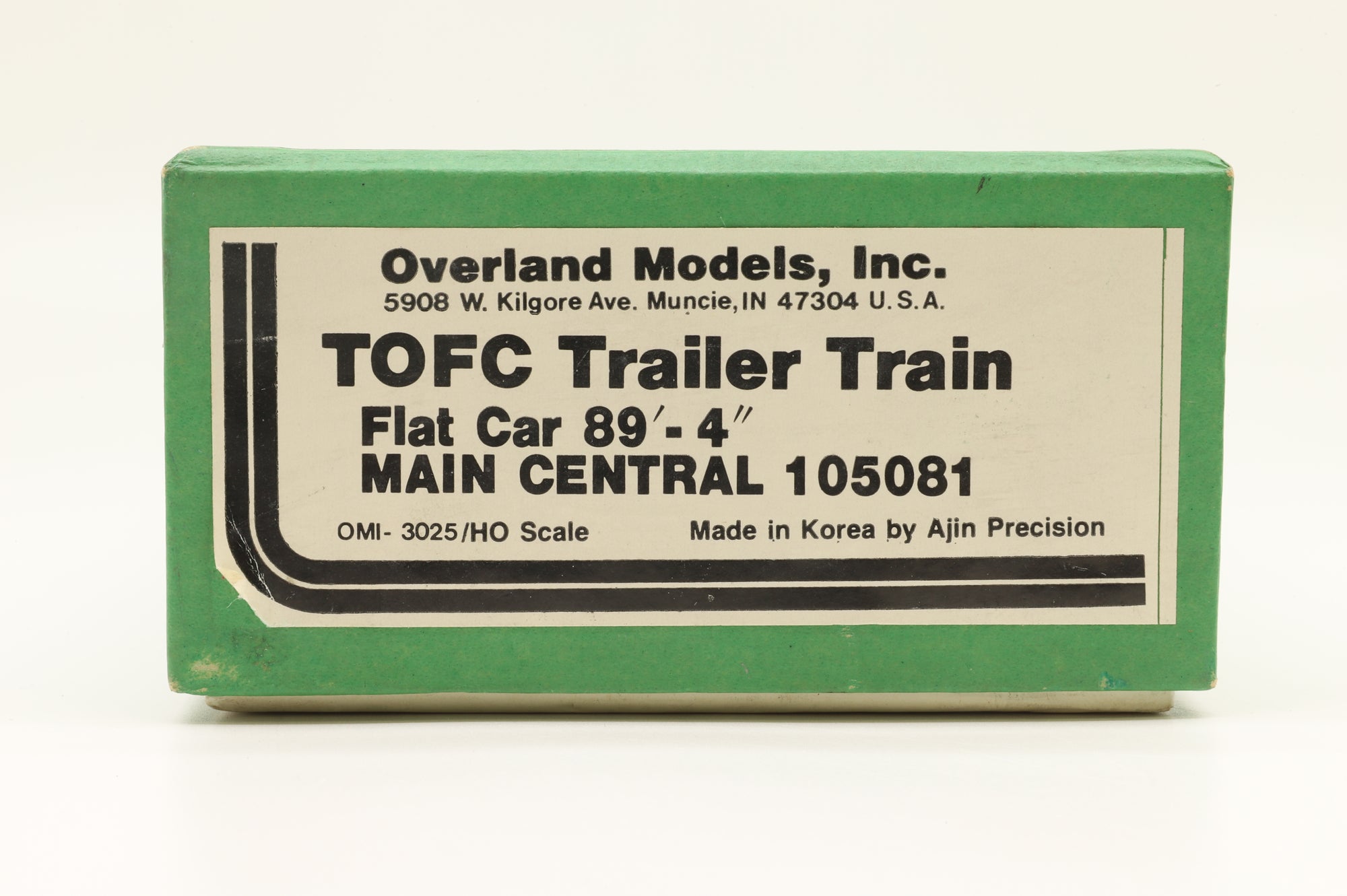 Overland Models/Ajin HO OMI-3025 TOFC Trailer Train Last Car 89'-4'' Main Central 105081, Unpainted Brass