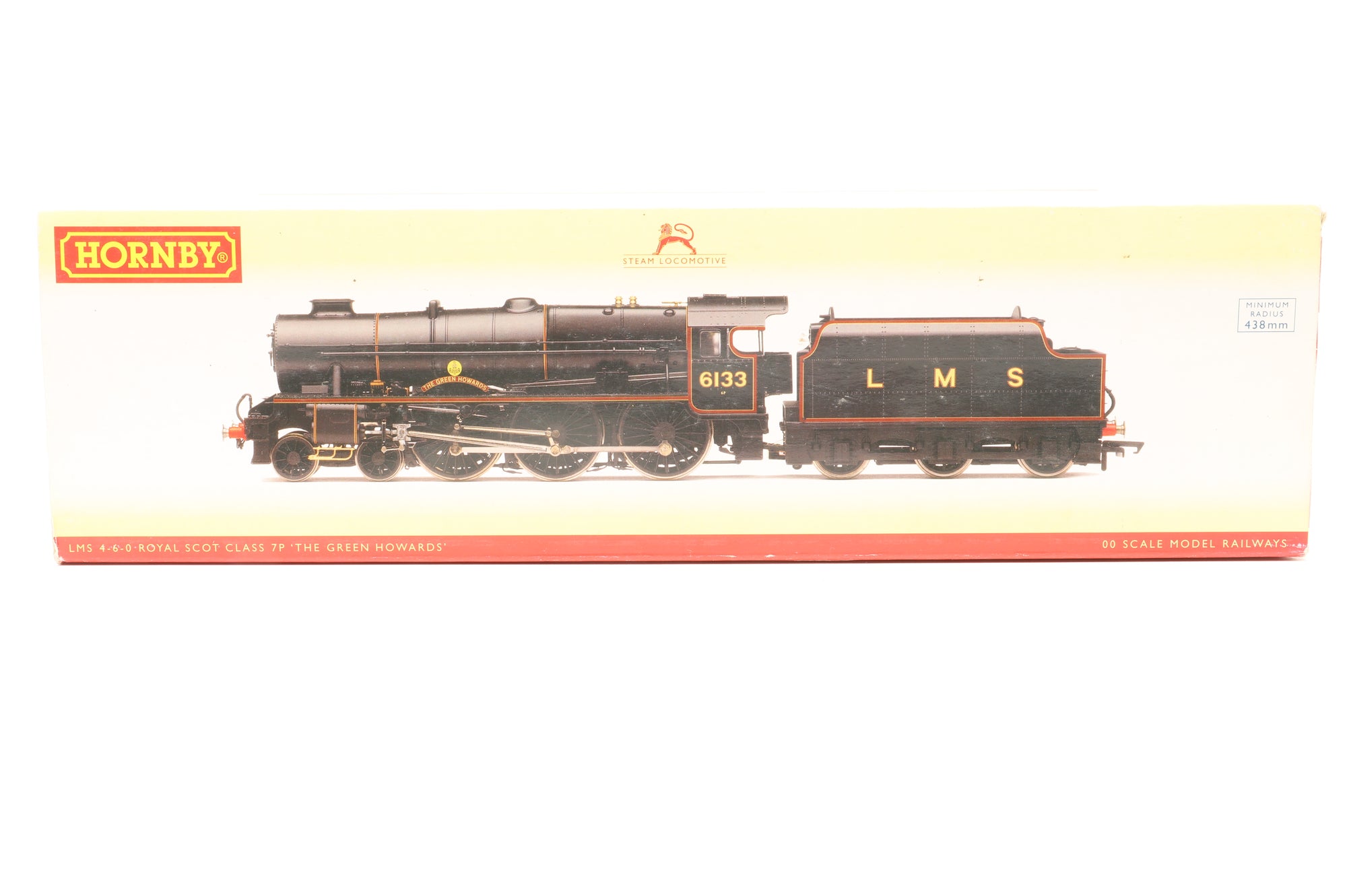 WORKSHOP OO Hornby OO R2631 Royal Scot Class 7P 6133 'The Green Howards' in Lined LMS Black – Non-Runner