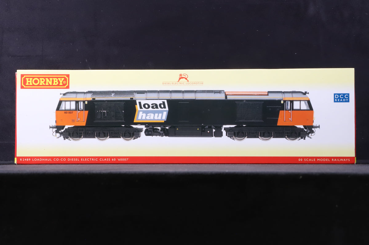 Hornby OO R2489 Class 60 60007 in Loadhaul Black/Orange