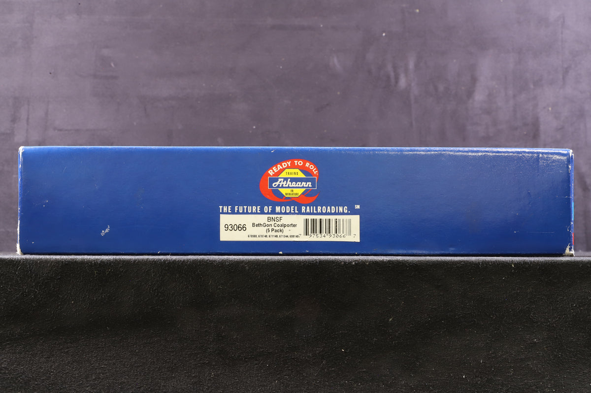 Athearn HO 93066 BNSF Pack Of 5 BethGon Coalporter Wagons