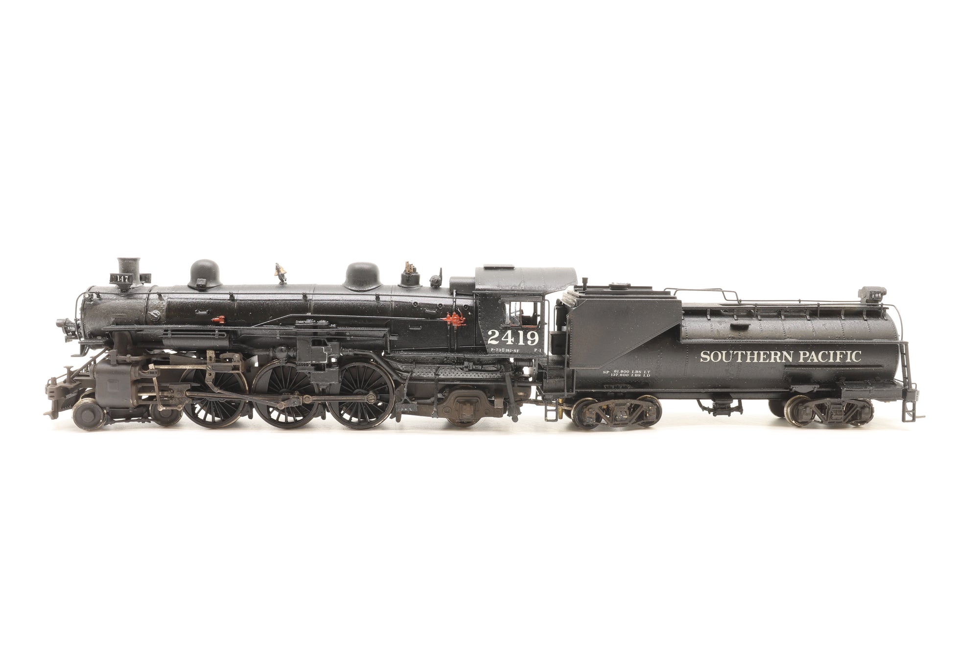 Westside Model Co/Micro Cast Mizuno HO Brass Southern Pacific Class P-4, Custom Painted
