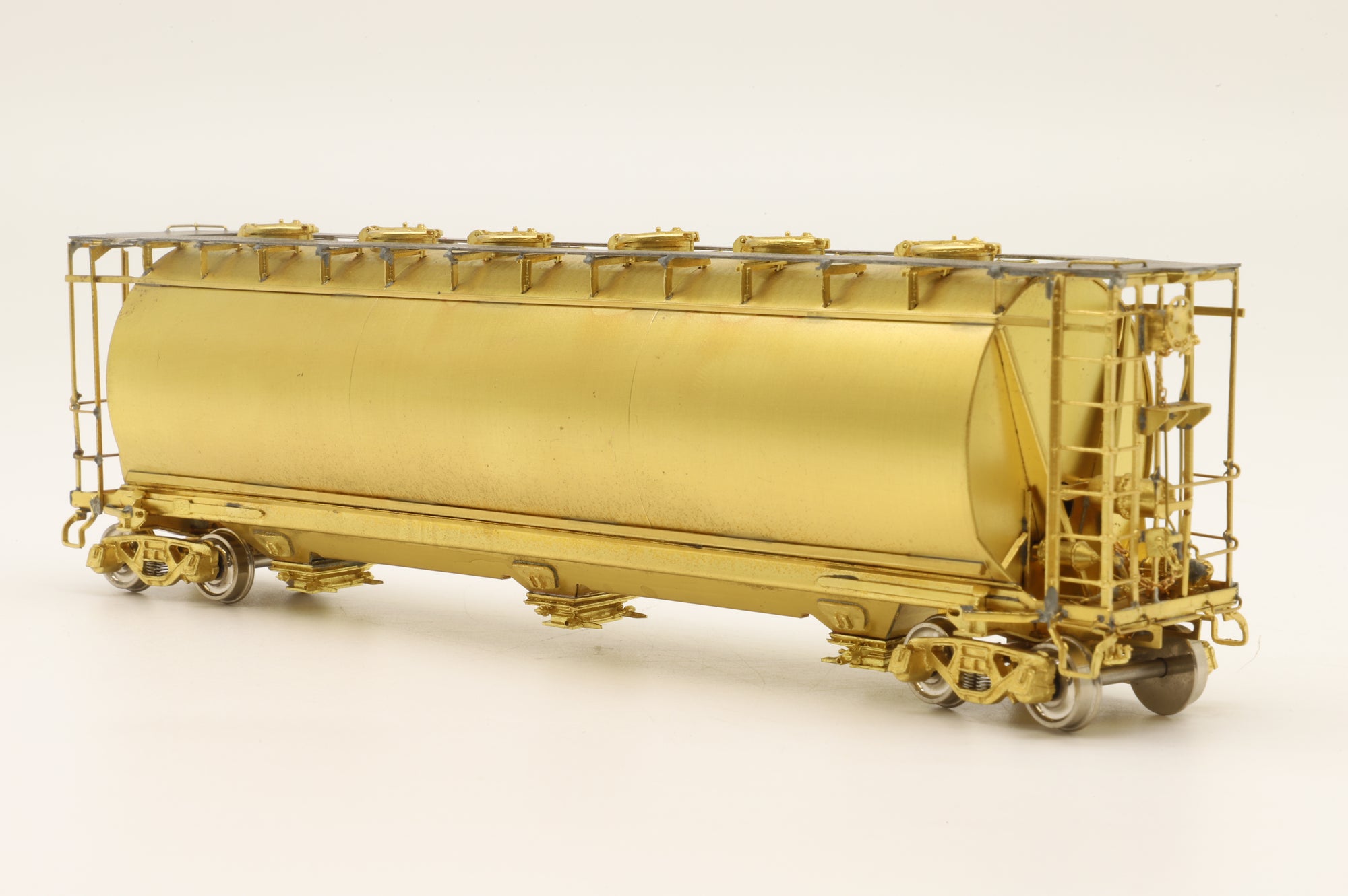 Overland Models HO Brass 3039 ACF Cylindrical Covered Hopper Unpainted