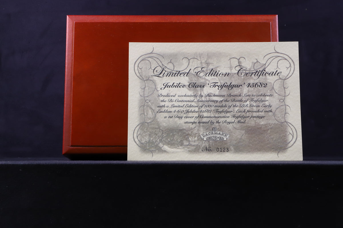 Bachmann OO 31-150X Class 5XP Jubilee 4-6-0 &#39;45682&#39; &#39;Trafalgar&#39; BR Green E/C Ltd Ed 123/ 1000