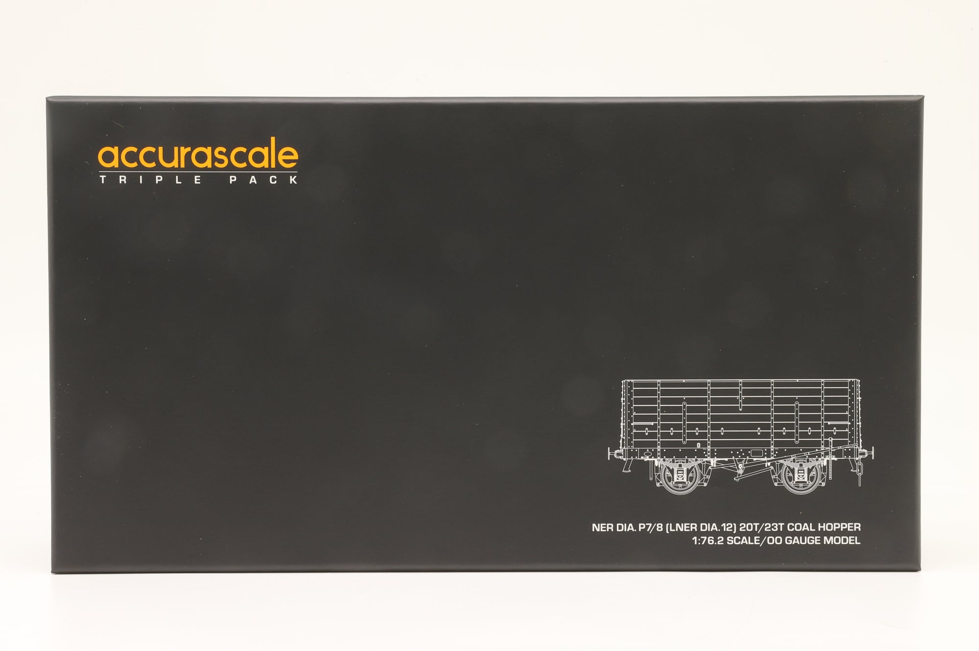 Accurascale OO Acc2819 NER Hopper P7 Triple Pack C NER Middle Grey